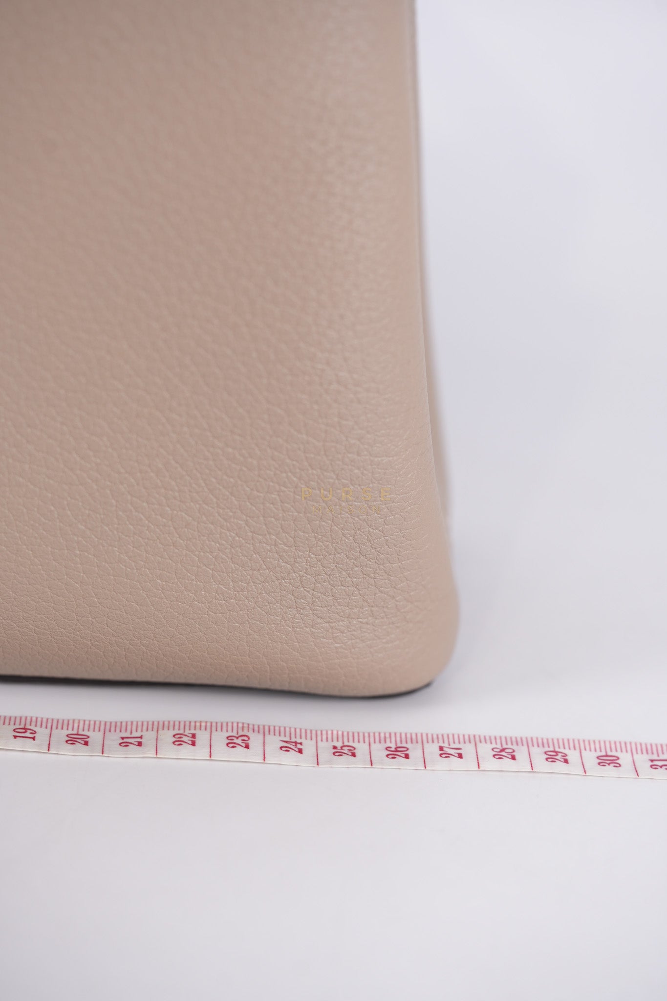 Capucines BB in Galet/Himalayan Top Handle Taurillon Leather | Purse Maison Luxury Bags Shop