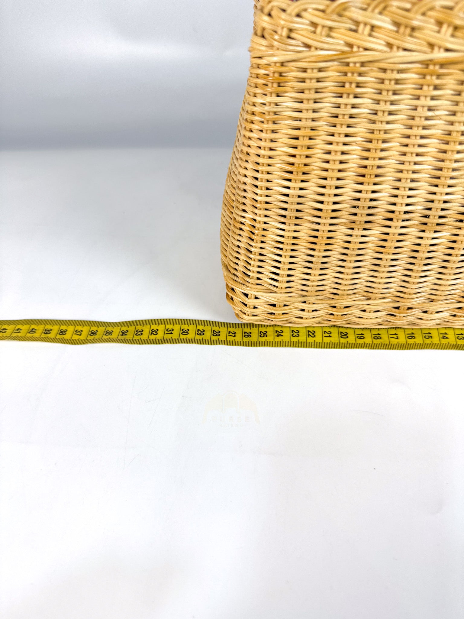 Capucines BB in Wicker Canvas and Pink Taurillon Calfskin Leather (Microchip) | Purse Maison Luxury Bags Shop