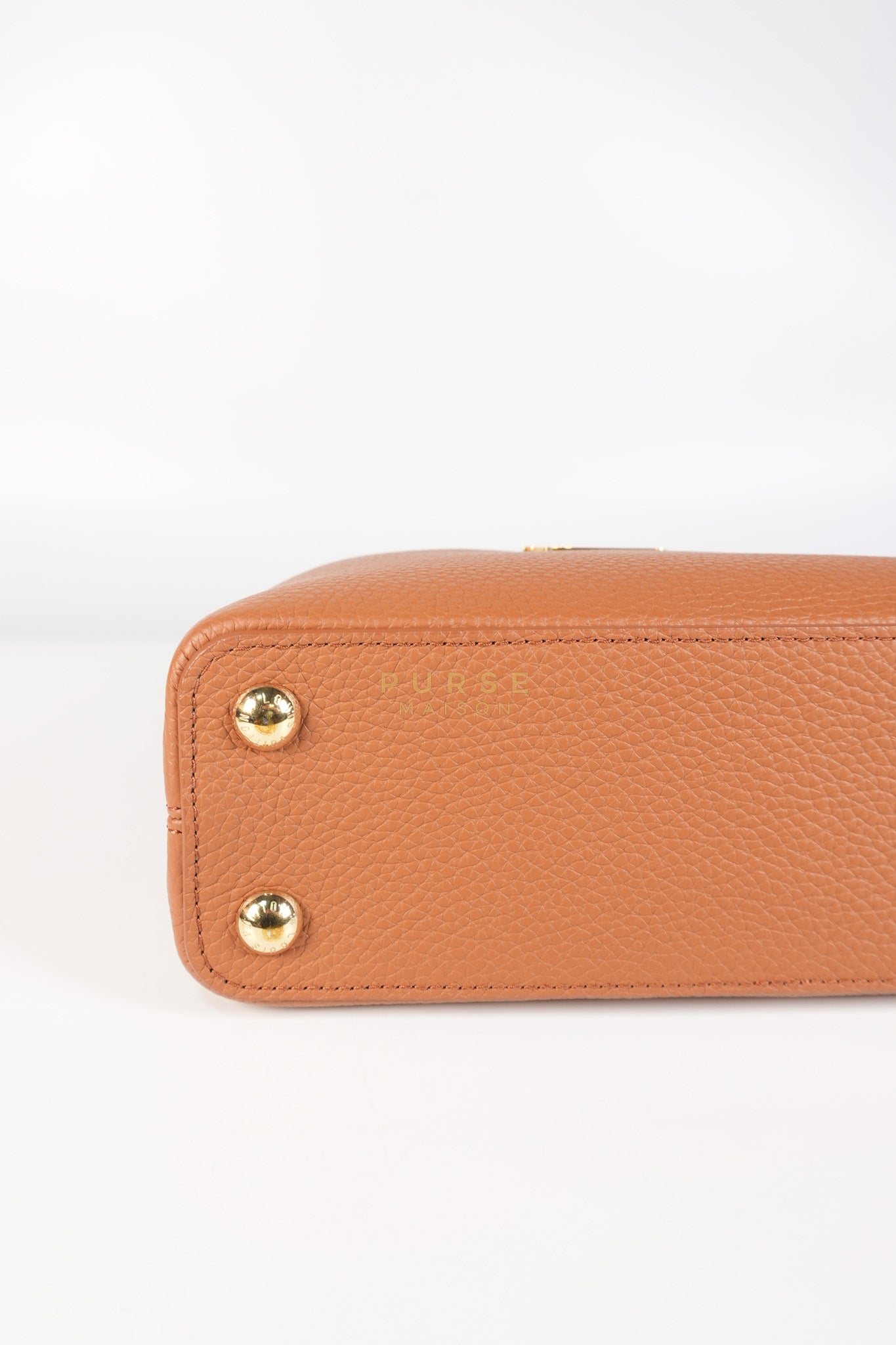 Capucines BB Tri-color Taurillon Calfskin Leather (Microchip) | Purse Maison Luxury Bags Shop