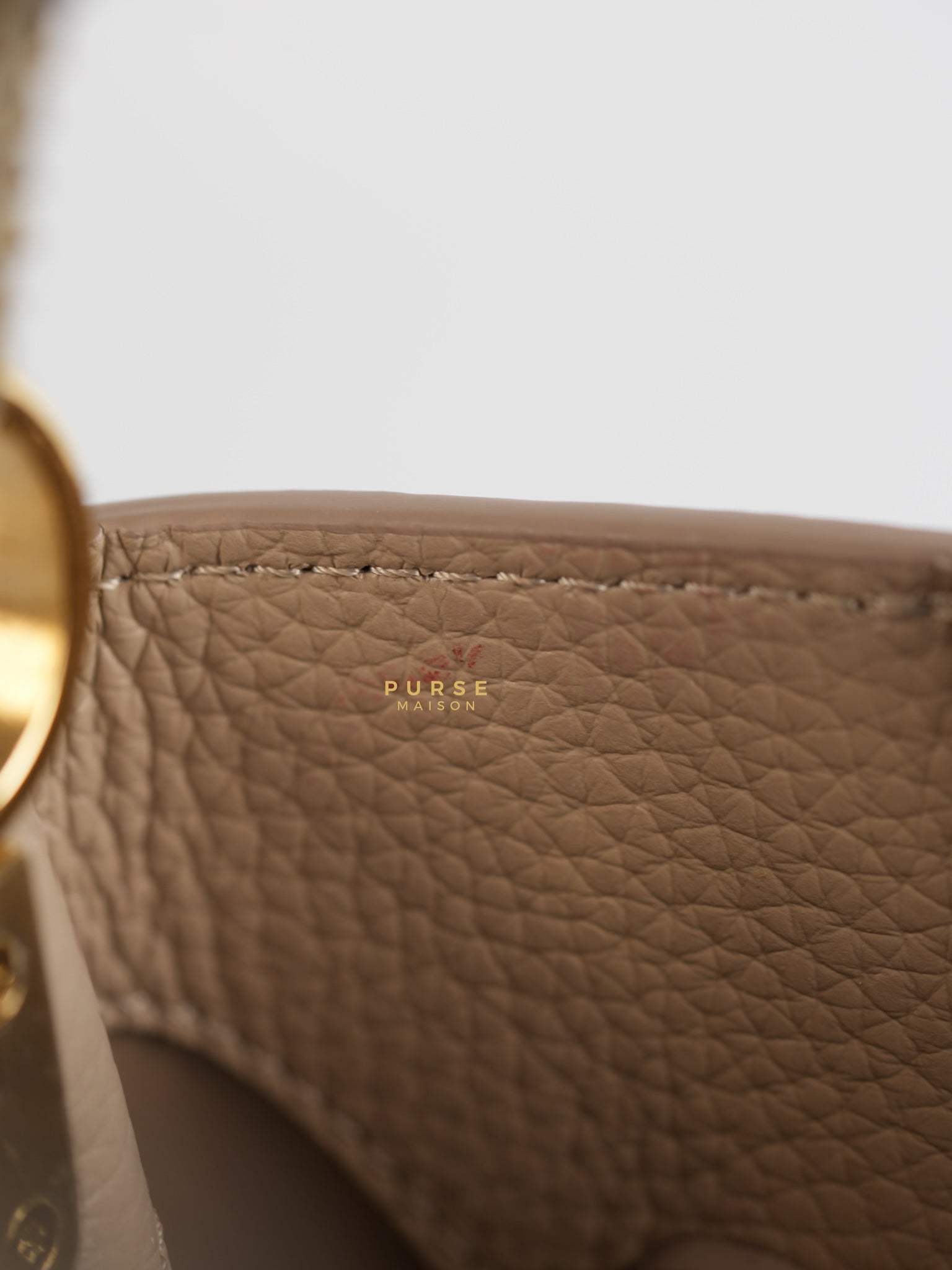 Capucines Mini Beige and Snakeskin Handle Bag (Microchip) | Purse Maison Luxury Bags Shop
