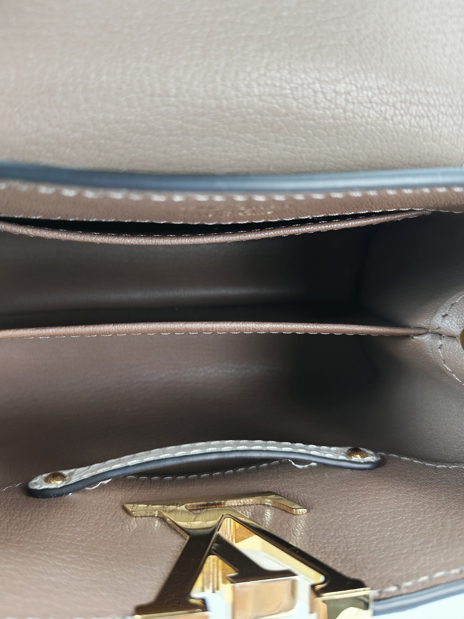 Capucines Mini Himalayan Crocodile Leather and Gold Hardware (Microchip) | Purse Maison Luxury Bags Shop