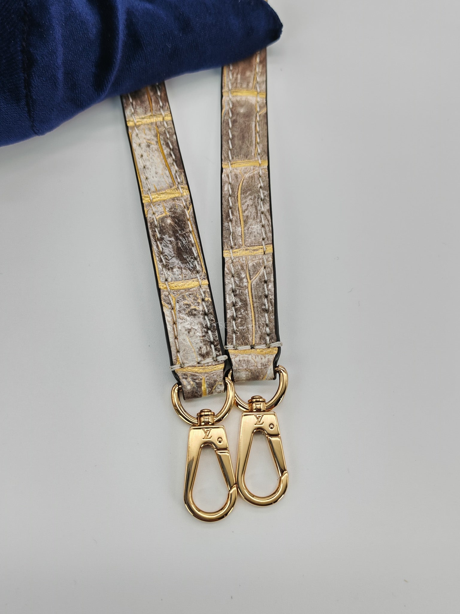 Capucines Mini Himalayan Crocodile Leather and Gold Hardware (Microchip) | Purse Maison Luxury Bags Shop