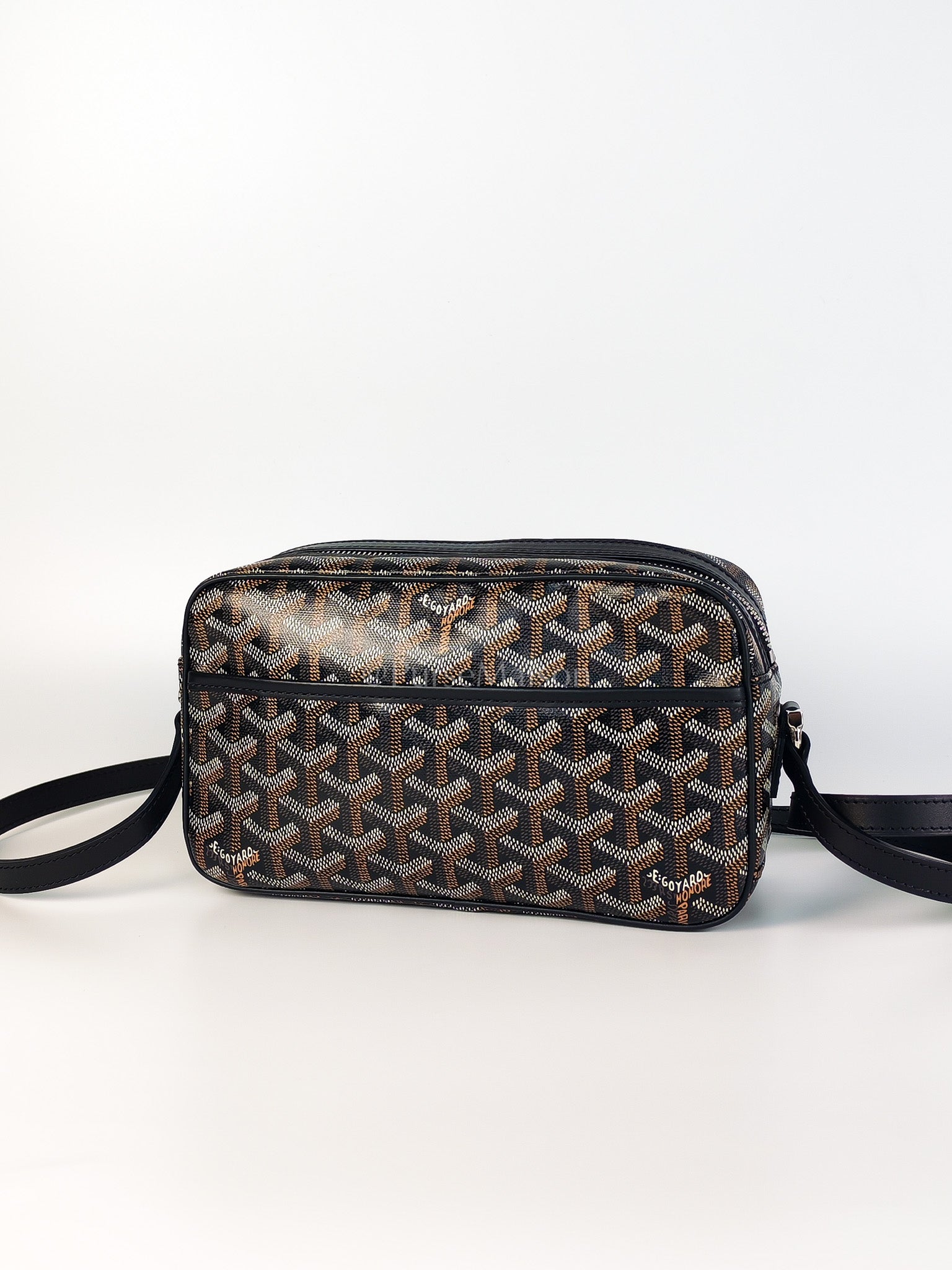 Capvert in Black/Noir Goyardine Canvas | Purse Maison Luxury Bags Shop