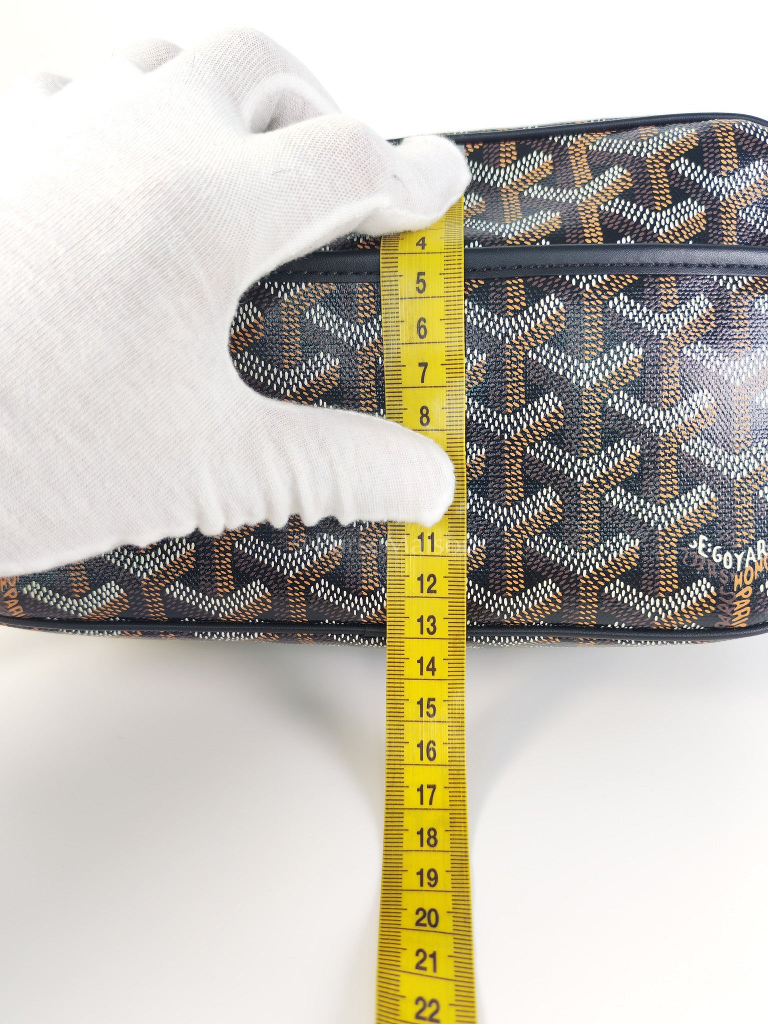 Capvert in Black/Noir Goyardine Canvas | Purse Maison Luxury Bags Shop