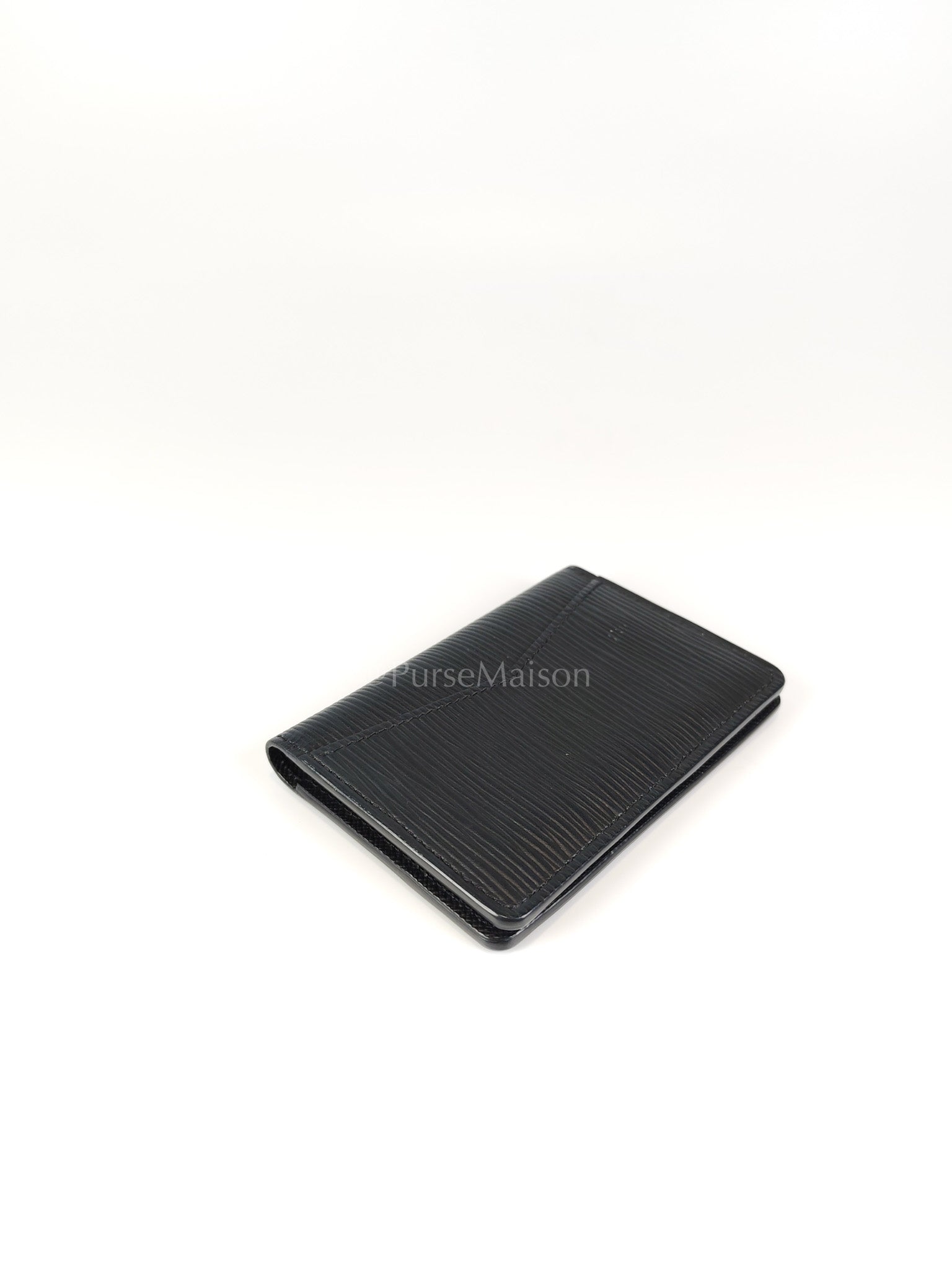 Card Holder in Black Epi Leather (Date code: CT4129) | Purse Maison Luxury Bags Shop
