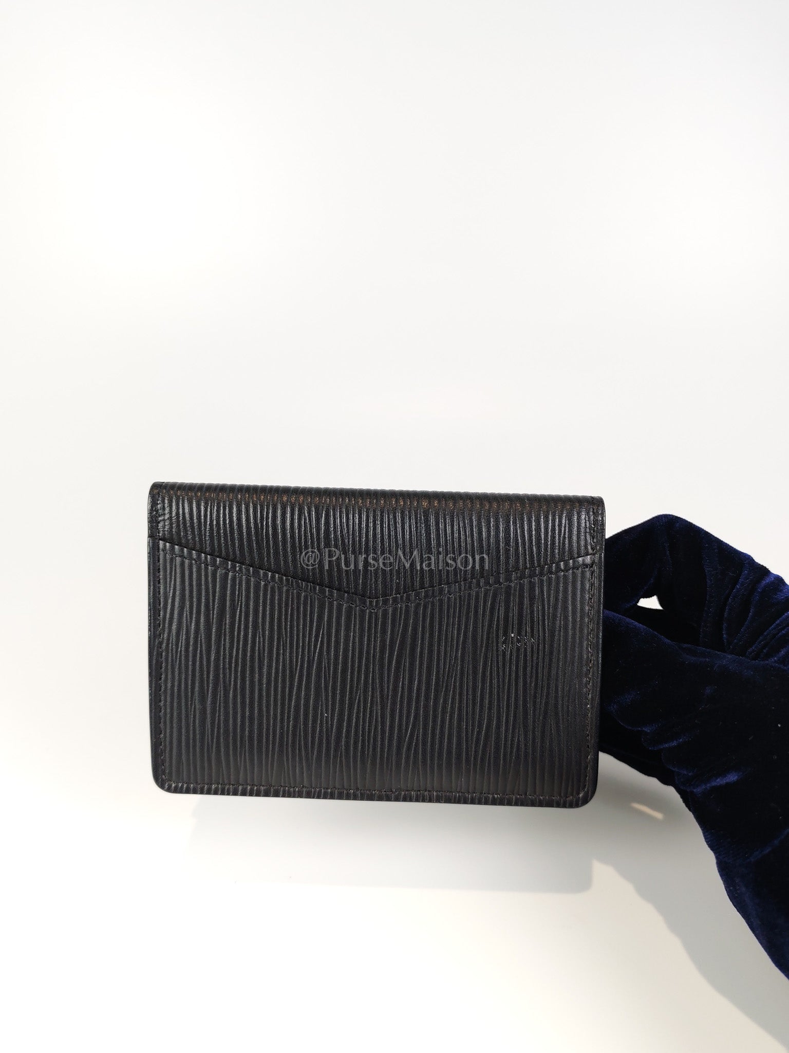 Card Holder in Black Epi Leather (Date code: CT4129) | Purse Maison Luxury Bags Shop