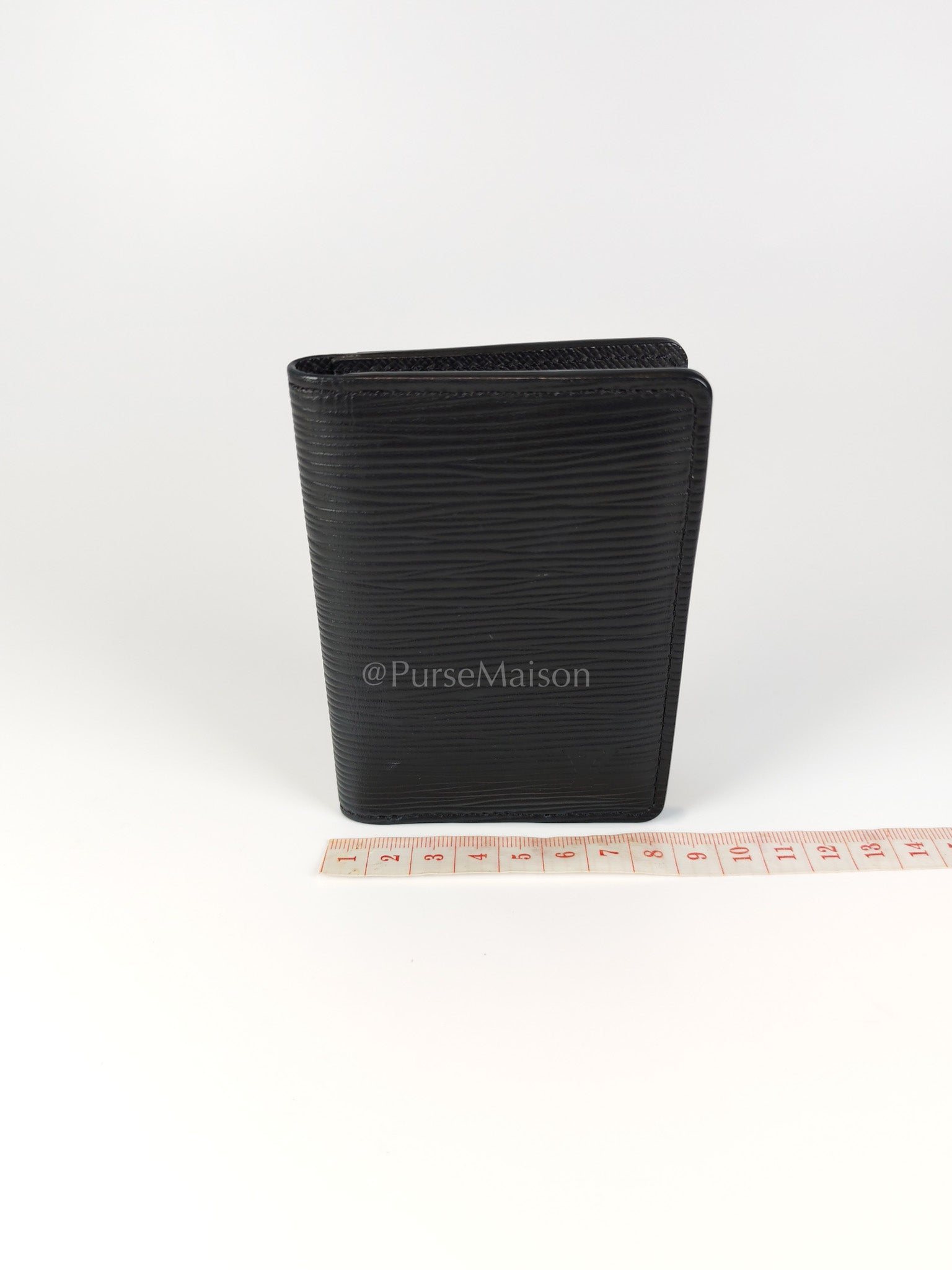 Card Holder in Black Epi Leather (Date code: CT4129) | Purse Maison Luxury Bags Shop