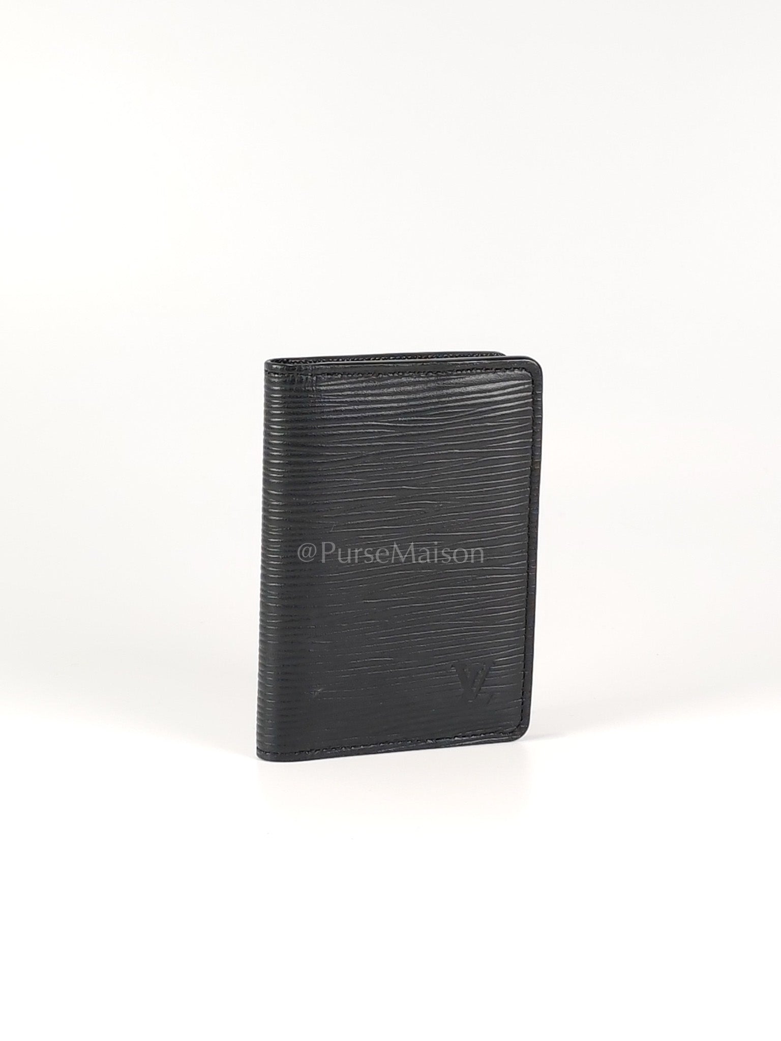 Card Holder in Black Epi Leather (Date code: CT4129) | Purse Maison Luxury Bags Shop
