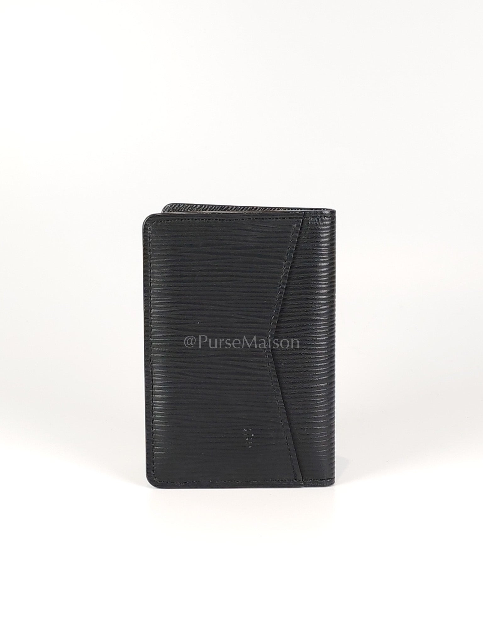 Card Holder in Black Epi Leather (Date code: CT4129) | Purse Maison Luxury Bags Shop