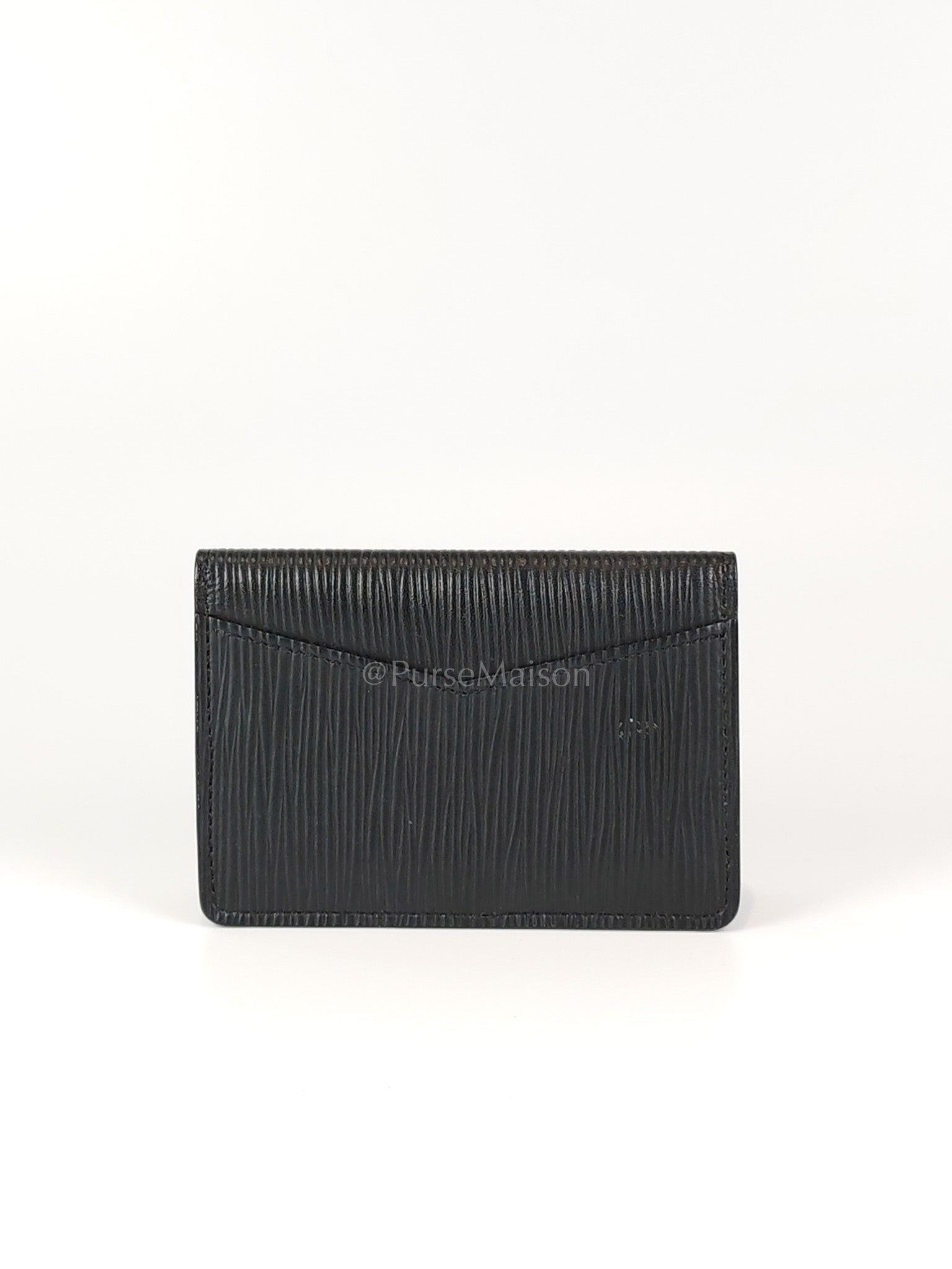 Card Holder in Black Epi Leather (Date code: CT4129) | Purse Maison Luxury Bags Shop