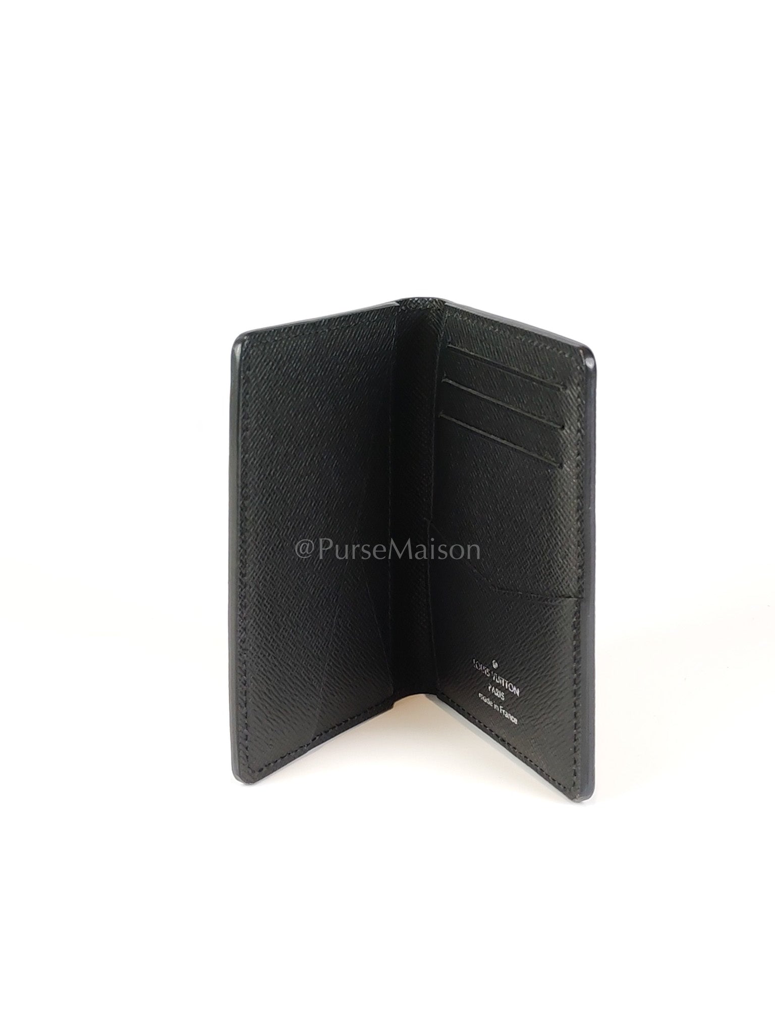 Card Holder in Black Epi Leather (Date code: CT4129) | Purse Maison Luxury Bags Shop
