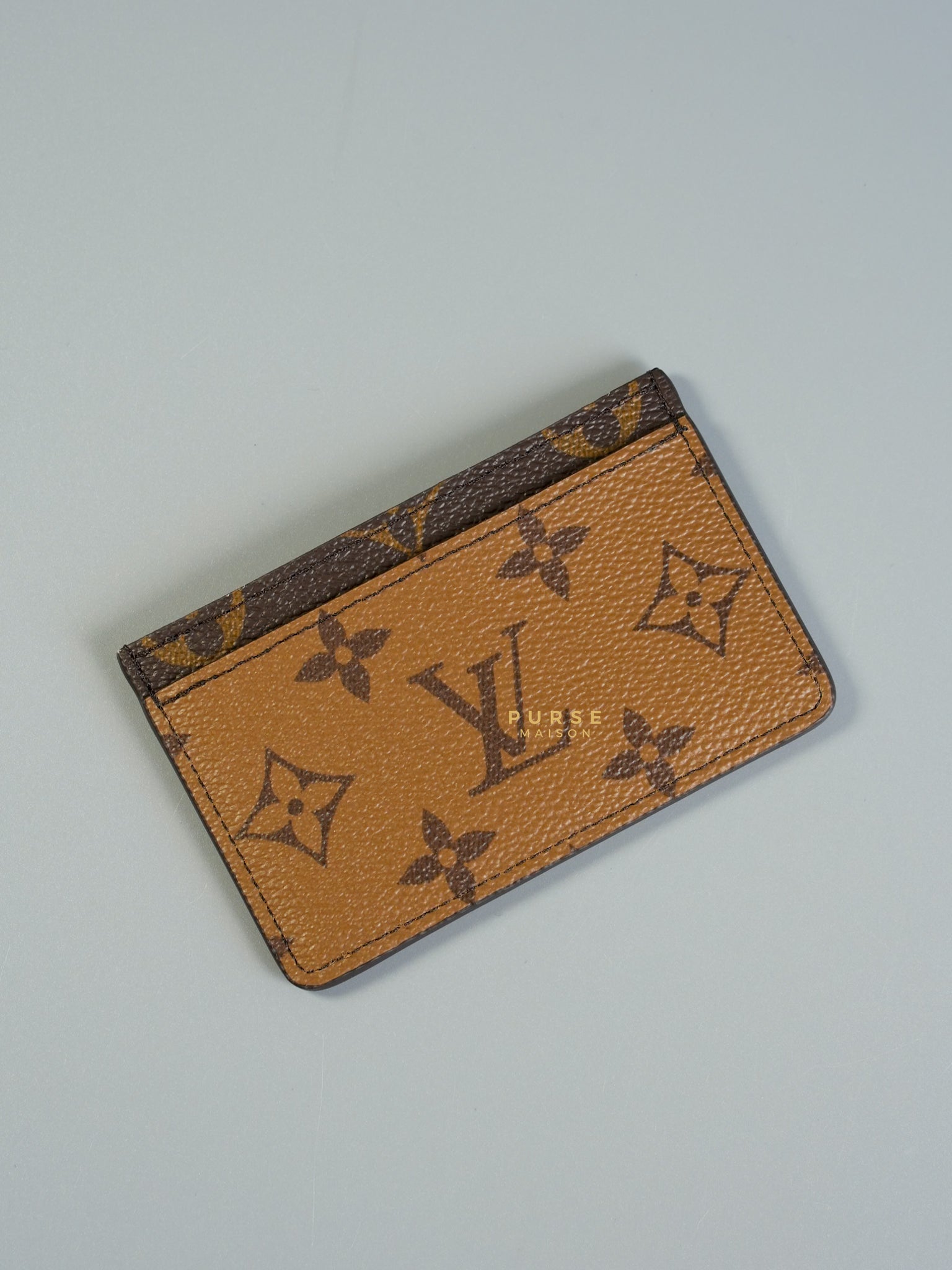Card Holder in Reverse Monogram | Purse Maison Luxury Bags Shop