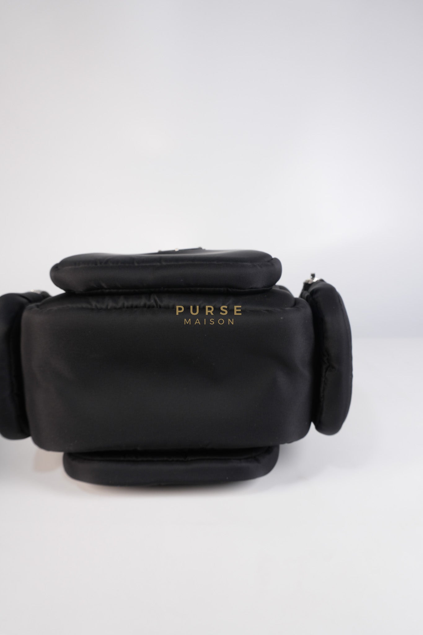 Cargo Top Handle Bag in Black Tessuto Nylon Crossbody Bag | Purse Maison Luxury Bags Shop