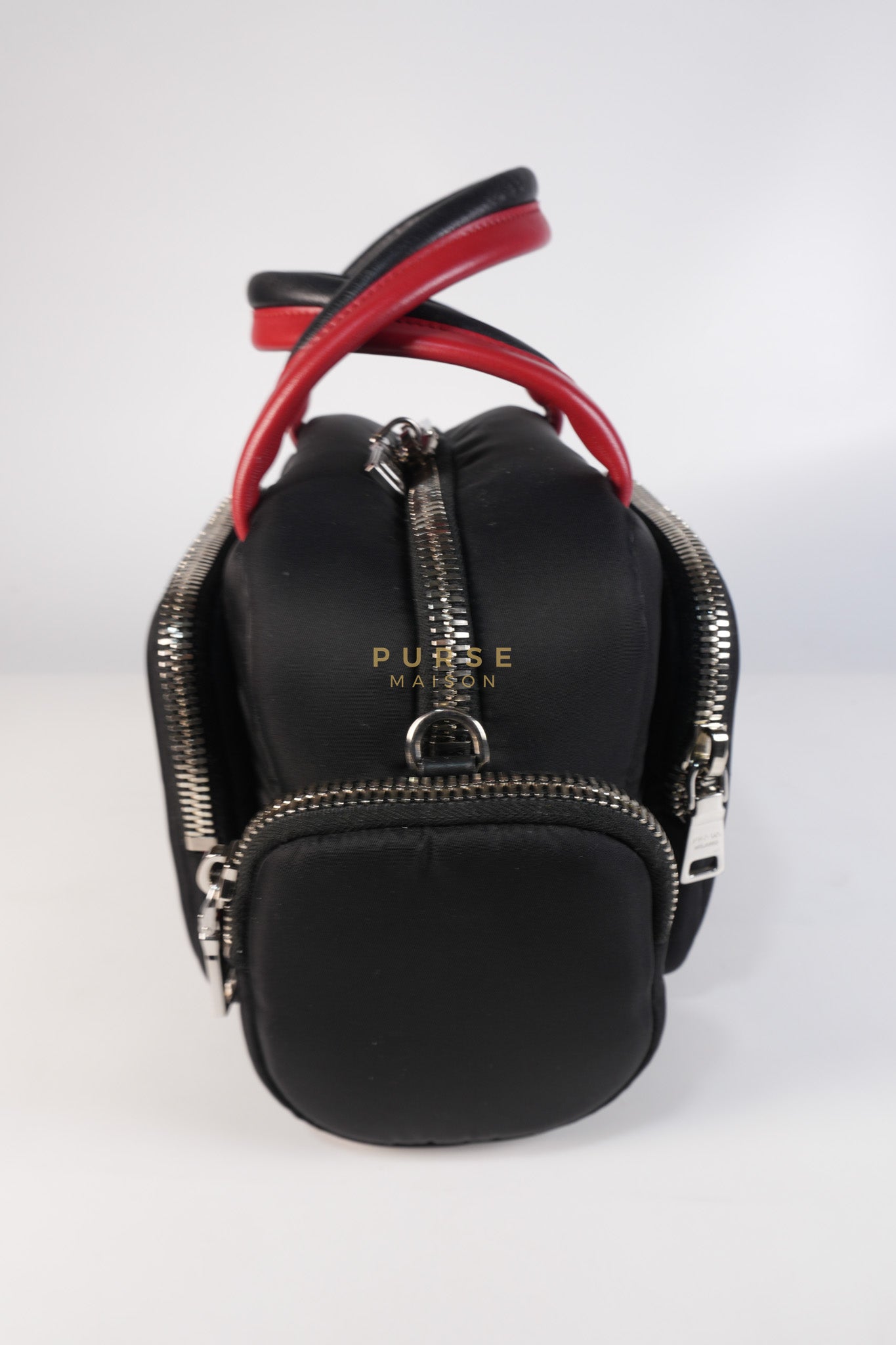 Cargo Top Handle Bag in Black Tessuto Nylon Crossbody Bag | Purse Maison Luxury Bags Shop