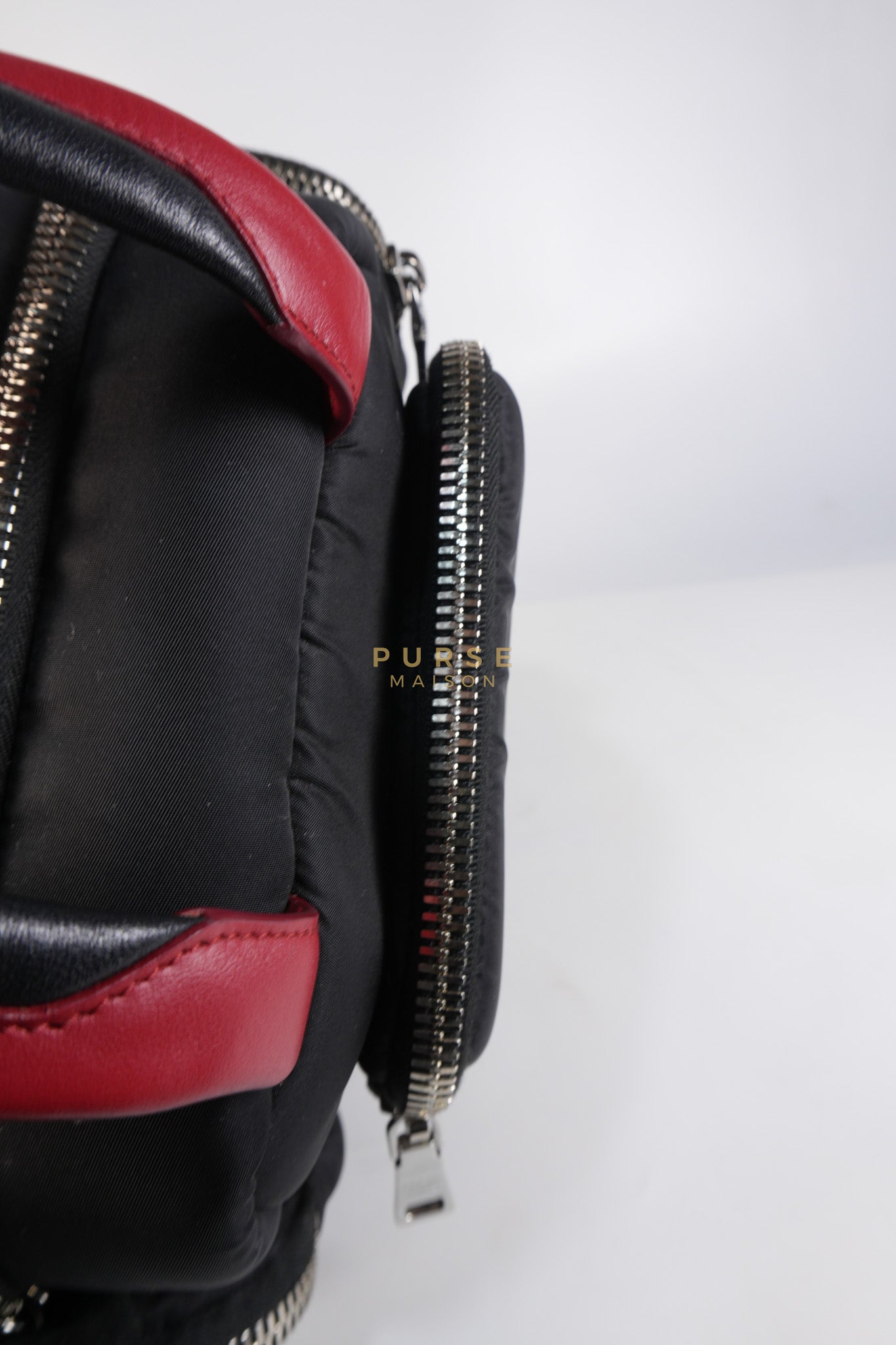 Cargo Top Handle Bag in Black Tessuto Nylon Crossbody Bag | Purse Maison Luxury Bags Shop