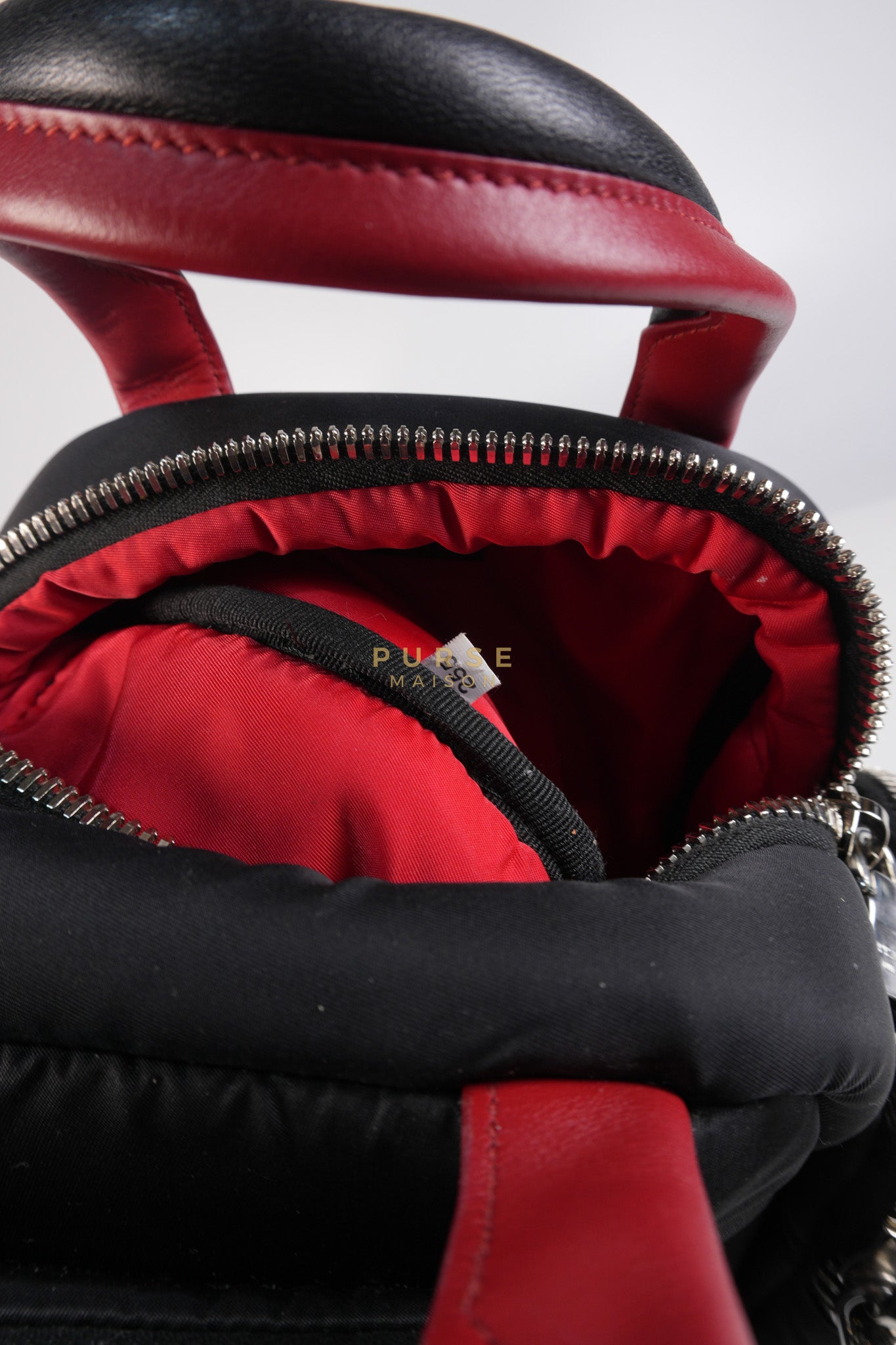 Cargo Top Handle Bag in Black Tessuto Nylon Crossbody Bag | Purse Maison Luxury Bags Shop