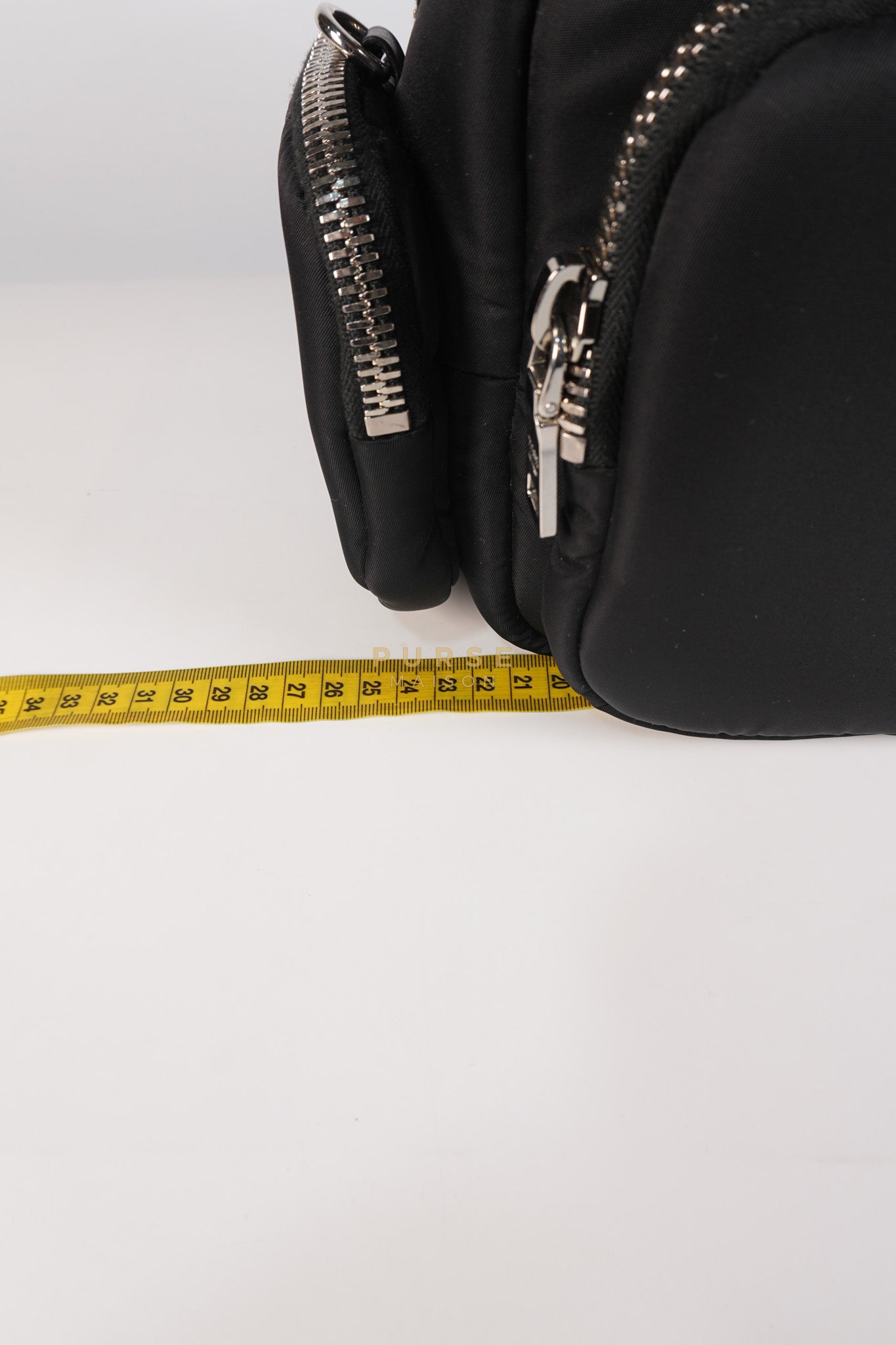 Cargo Top Handle Bag in Black Tessuto Nylon Crossbody Bag | Purse Maison Luxury Bags Shop