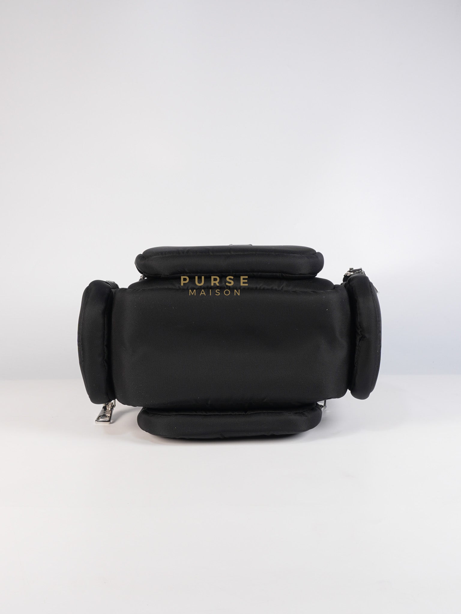 Cargo Top Handle Bag in Black Tessuto Nylon Crossbody Bag | Purse Maison Luxury Bags Shop