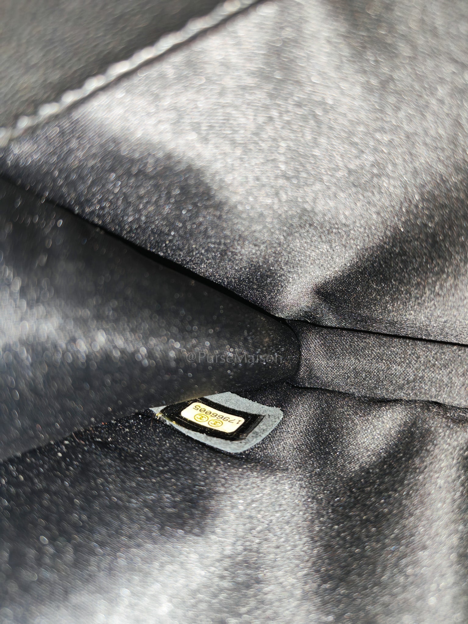 Chanel Graphic Flap Bag in Tri-Color Lambskin Leather & Silver Hardware Series 17