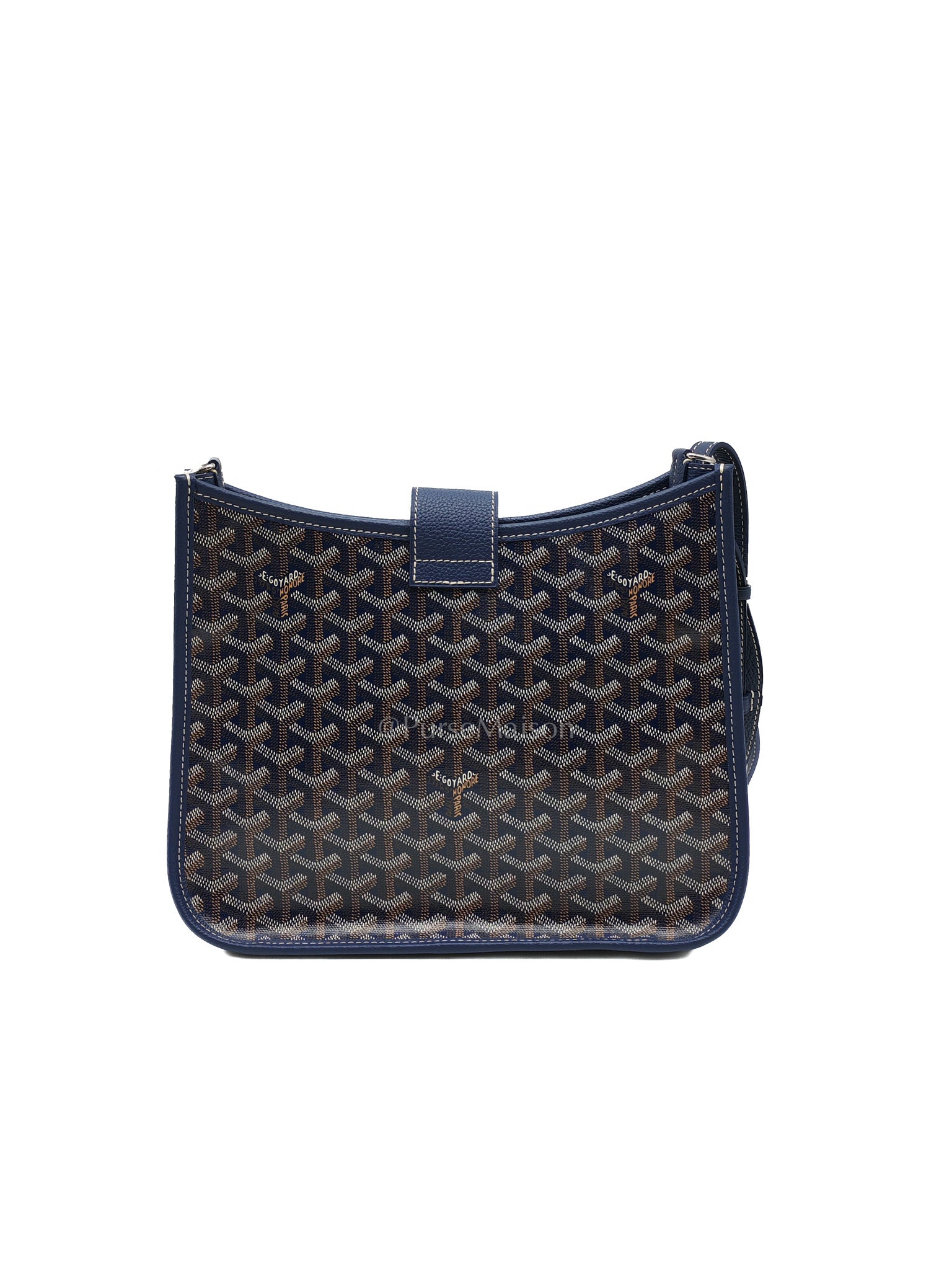 Sac Musette in Navy Blue/Bleu Marine Goyardine Canvas