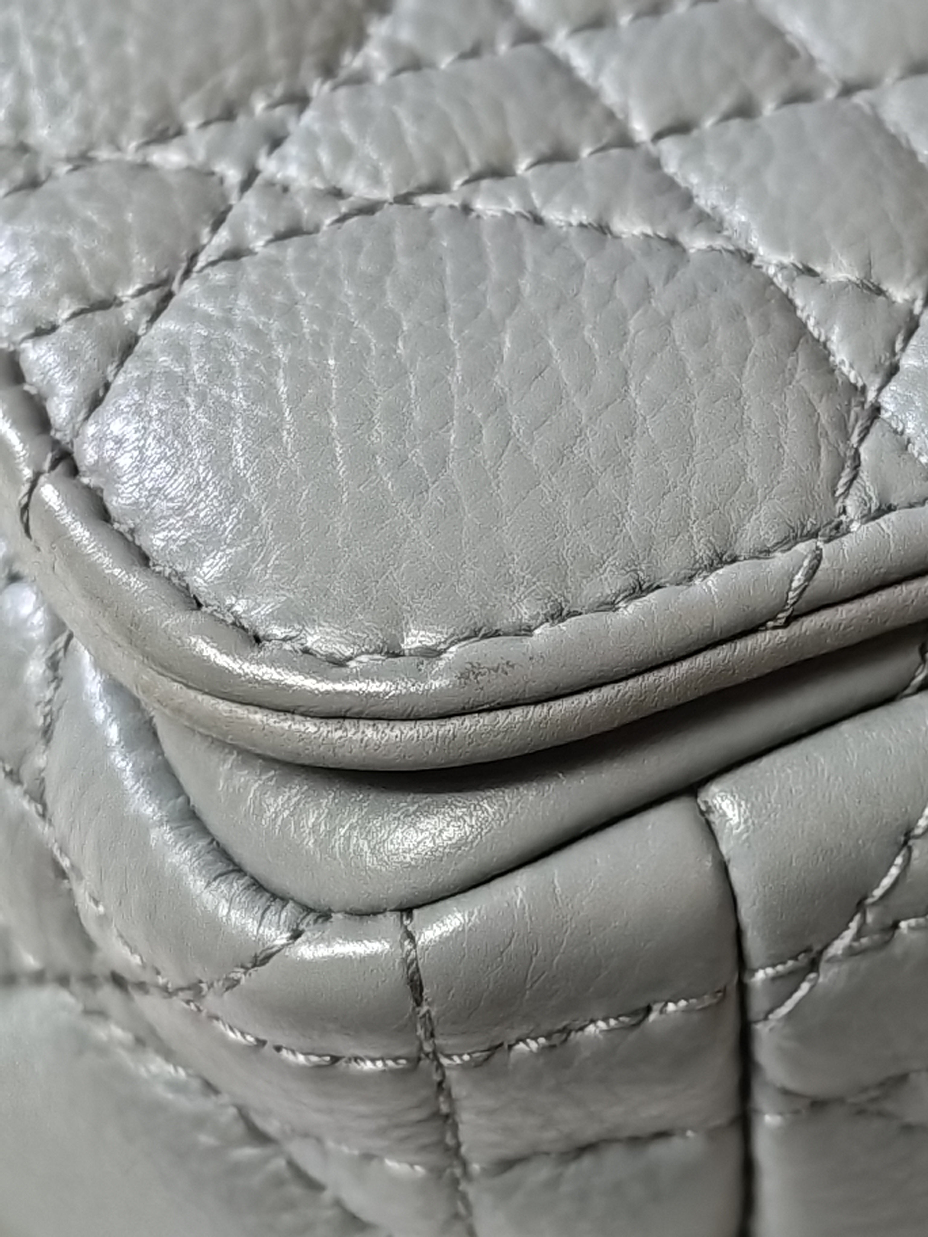 Caro Small Bag in Gray Supple Cannage Calfskin Leather | Purse Maison Luxury Bags Shop