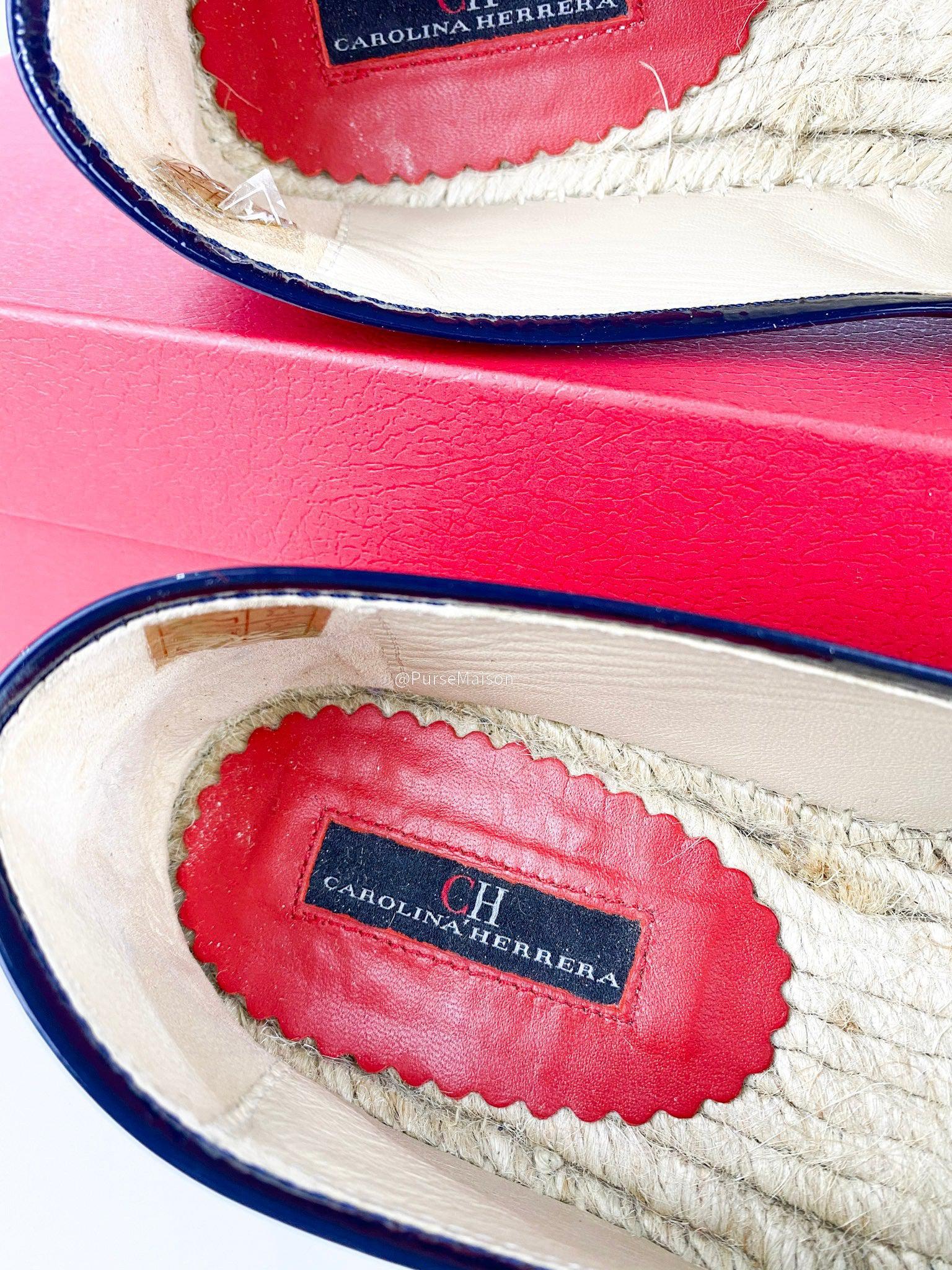 Carolina Herrera Espadrilles (Black/Red) Shoes (Size 39 EUR)