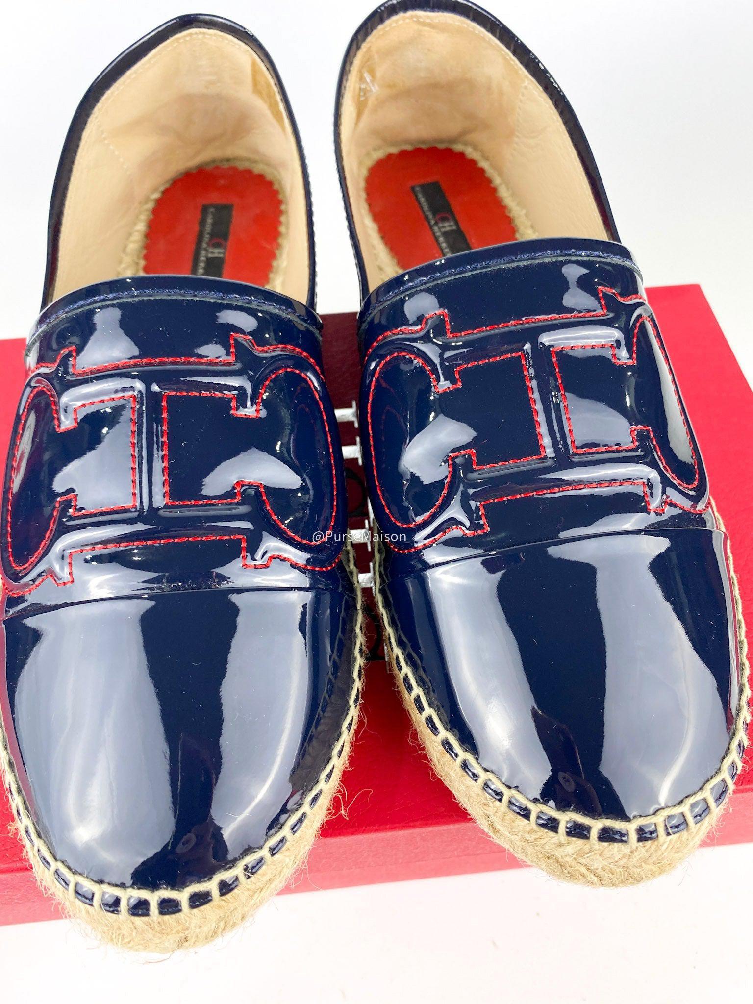 Carolina Herrera Espadrilles (Black/Red) Shoes (Size 39 EUR)