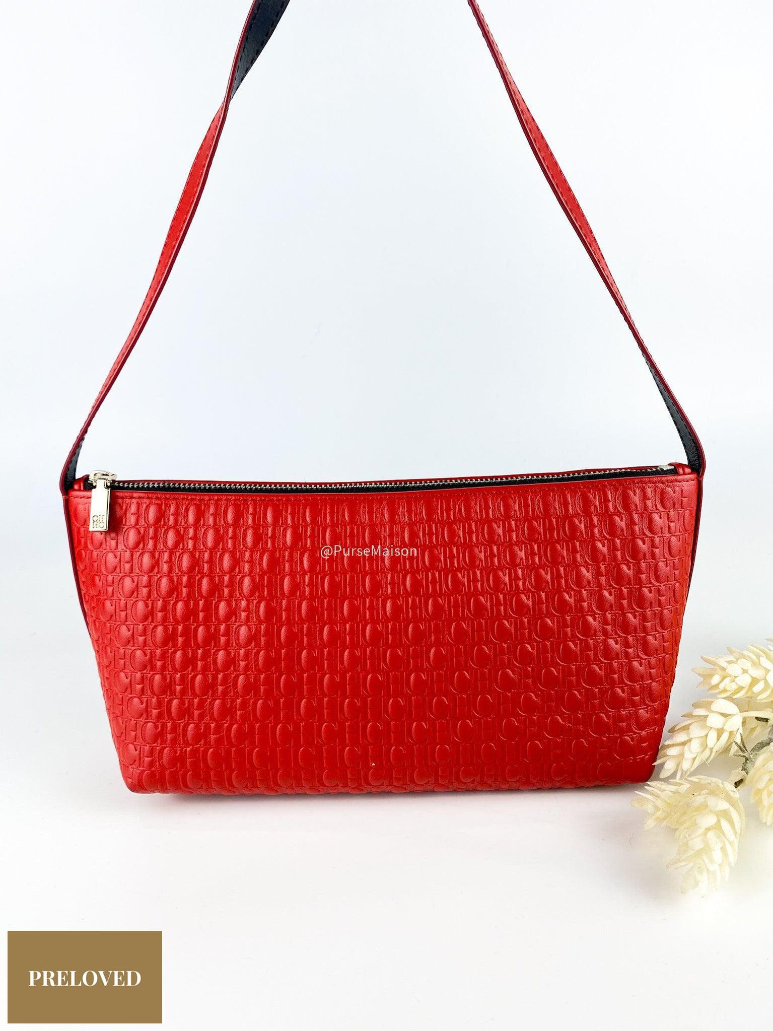 Carolina Herrera Small Pochette Handbag (Red)