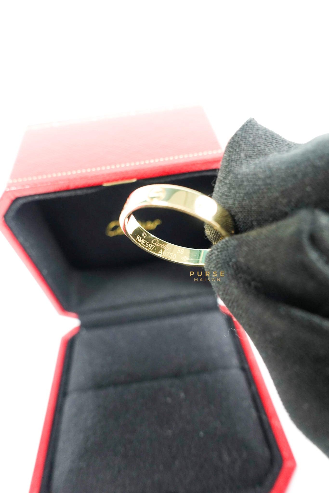 Cartier 18k Love Wedding Band Size 58 (can fit 7.5 - 8)