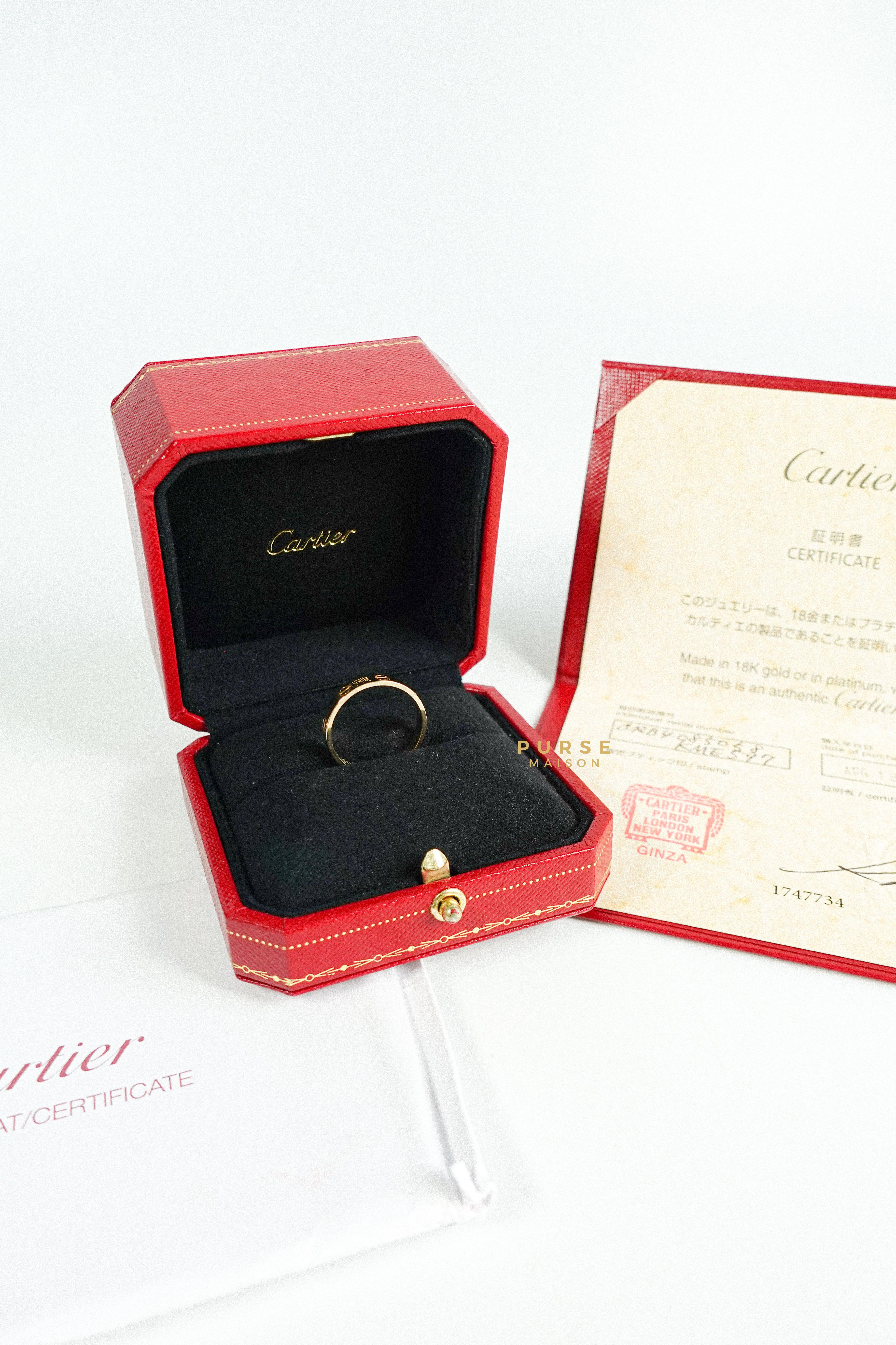 Cartier 18k Love Wedding Band Size 58 (can fit 7.5 - 8)