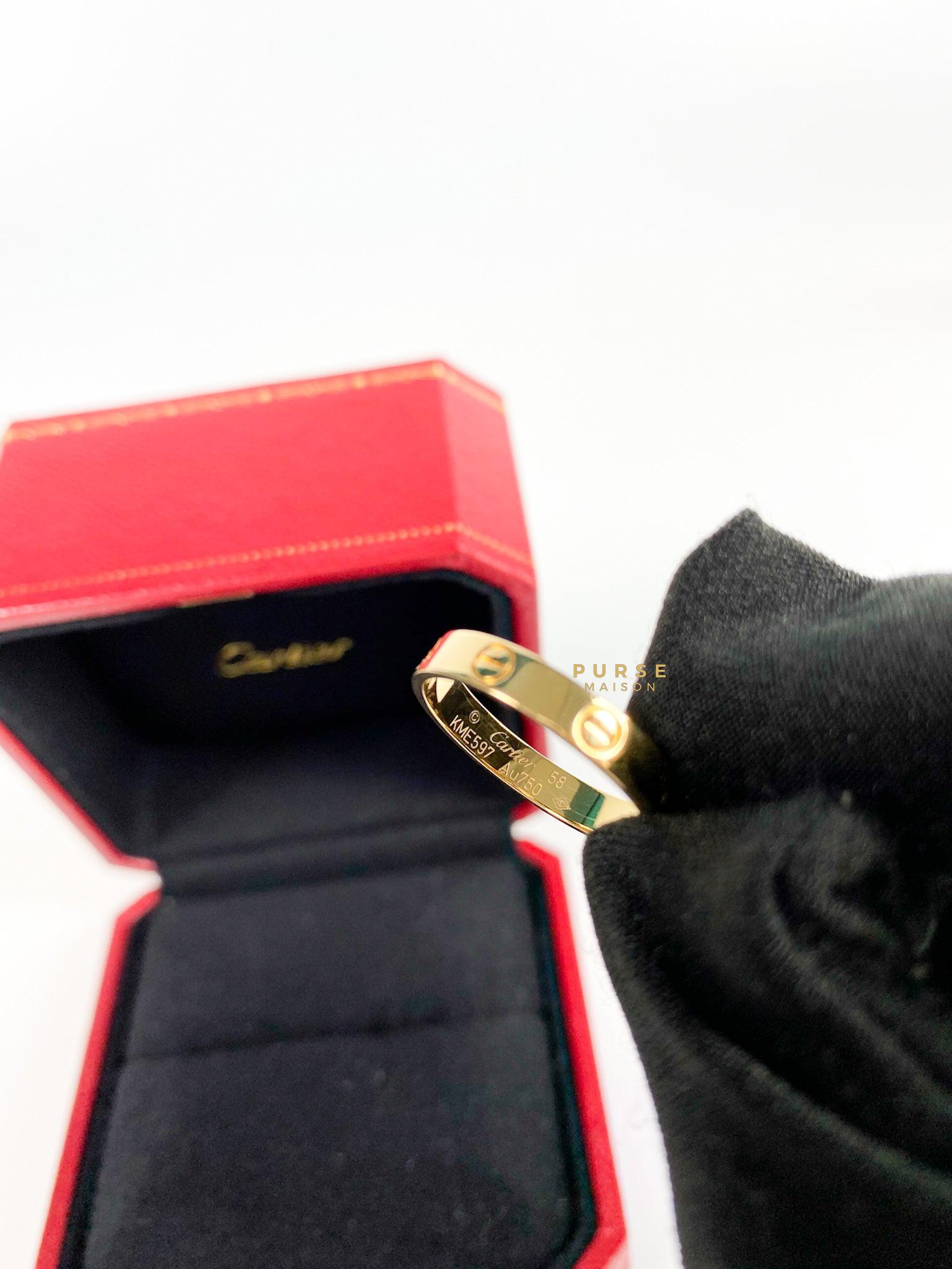 Cartier 18k Love Wedding Band Size 58 (can fit 7.5 - 8)