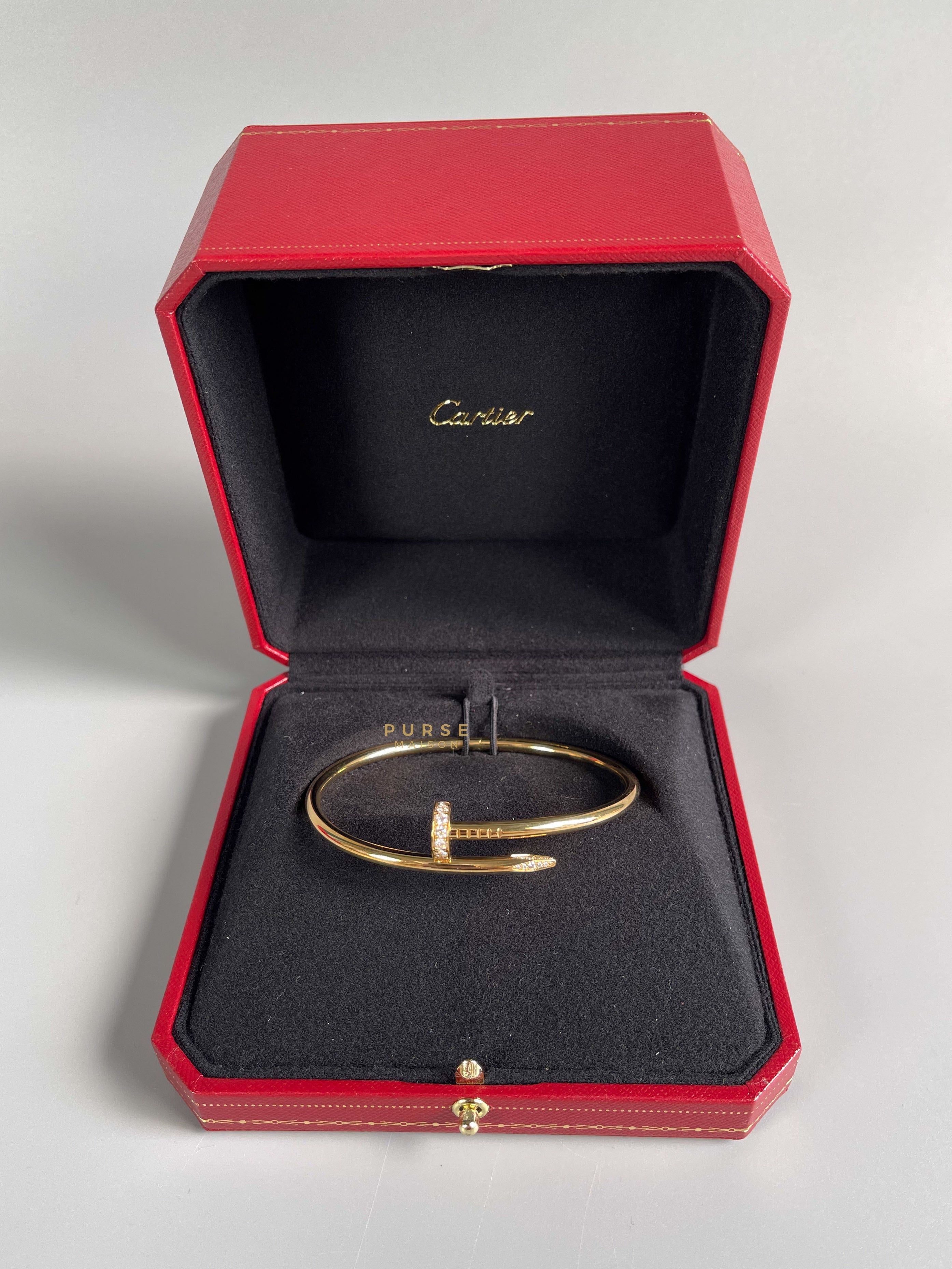 Cartier Juste Un Clou Diamond Yellow Gold Bracelet Purse