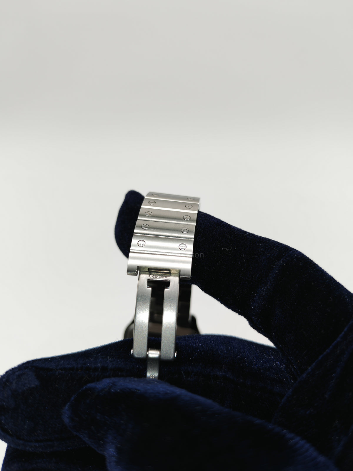 Cartier Santos De Cartier Small Reference No. WSSA0082 Silver Stainless Steel Watch | Purse Maison Luxury Bags Shop