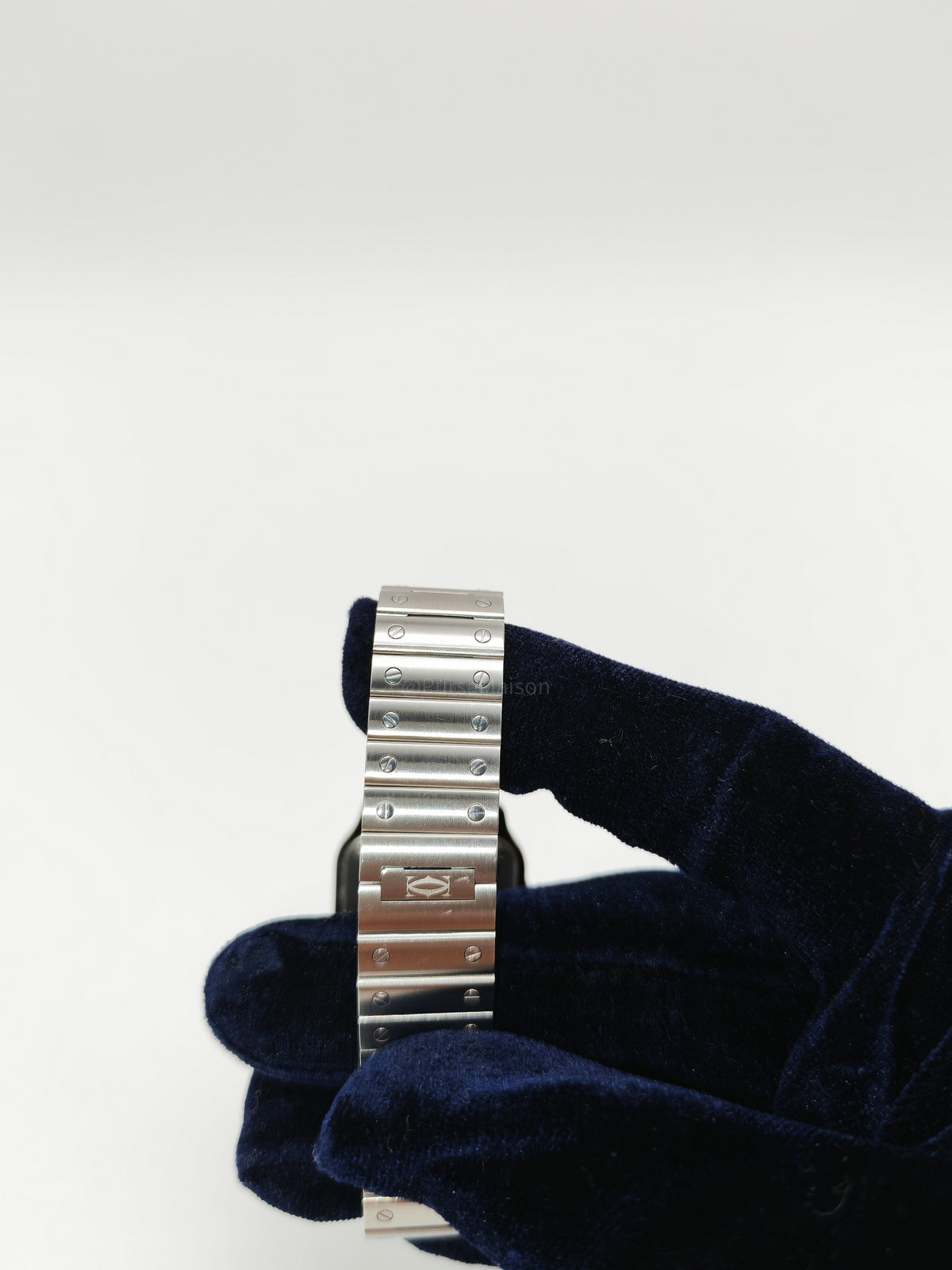 Cartier Santos De Cartier Small Reference No. WSSA0082 Silver Stainless Steel Watch | Purse Maison Luxury Bags Shop