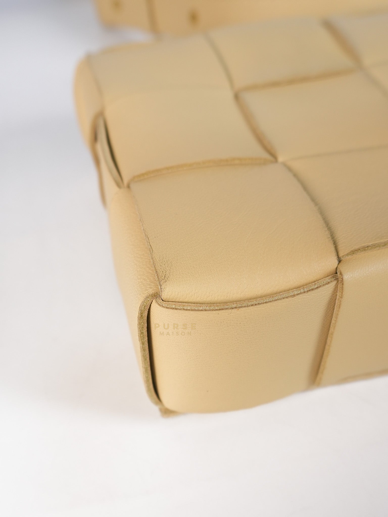 Casette Small Intrecciato Macaroon Leather Crossbody Bag | Purse Maison Luxury Bags Shop