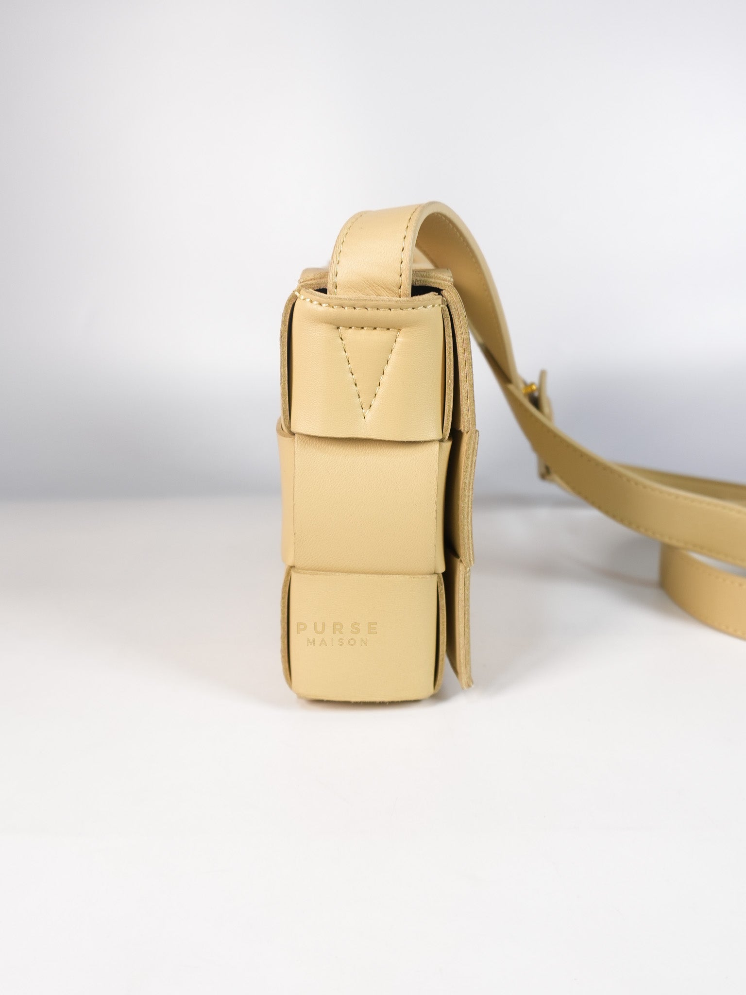 Casette Small Intrecciato Macaroon Leather Crossbody Bag | Purse Maison Luxury Bags Shop