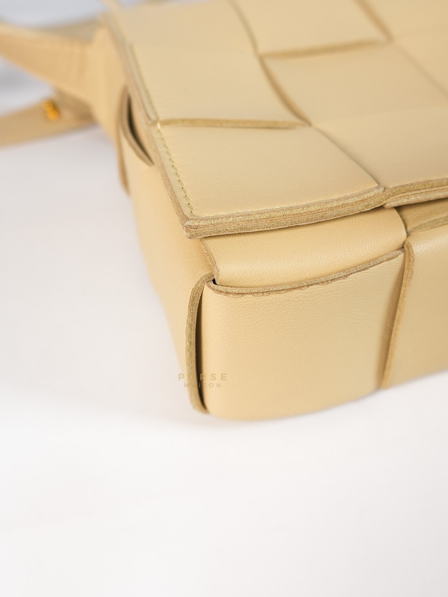 Casette Small Intrecciato Macaroon Leather Crossbody Bag | Purse Maison Luxury Bags Shop