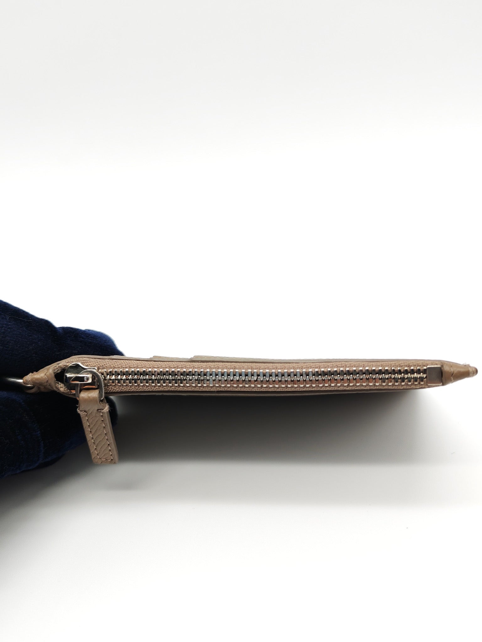 Cash Card Holder and Lanyard in Grained Calfskin Leather | Purse Maison Luxury Bags Shop