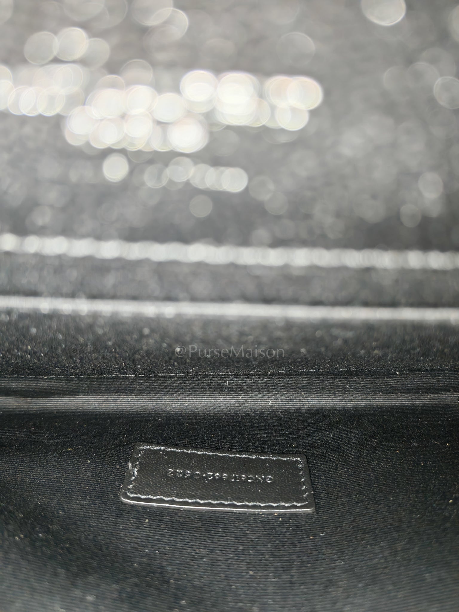Cassandre Matelasse Flap Clutch in Black Grained Calfskin Leather | Purse Maison Luxury Bags Shop
