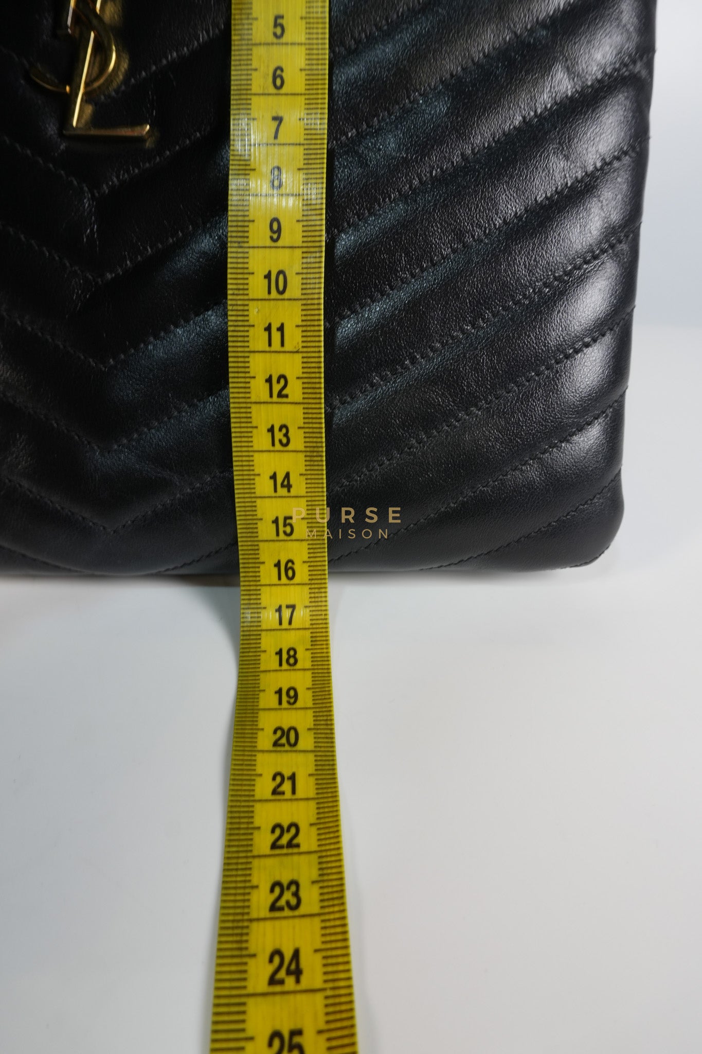 Cassandre Matelasse Large Bill Pouch/Clutch in Black Lambskin Leather | Purse Maison Luxury Bags Shop