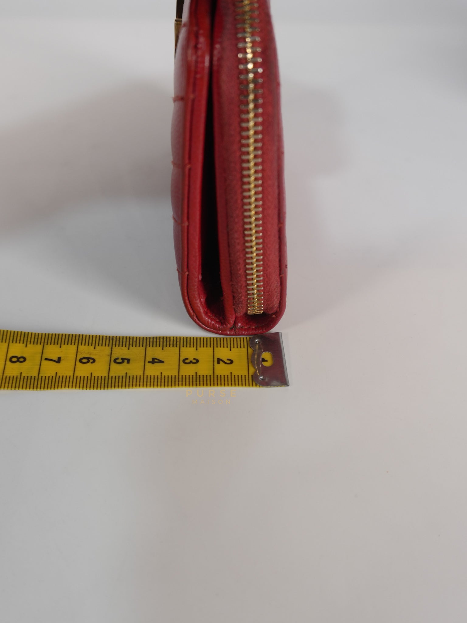 Cassandre Matelasse Red Compact Bifold Wallet | Purse Maison Luxury Bags Shop