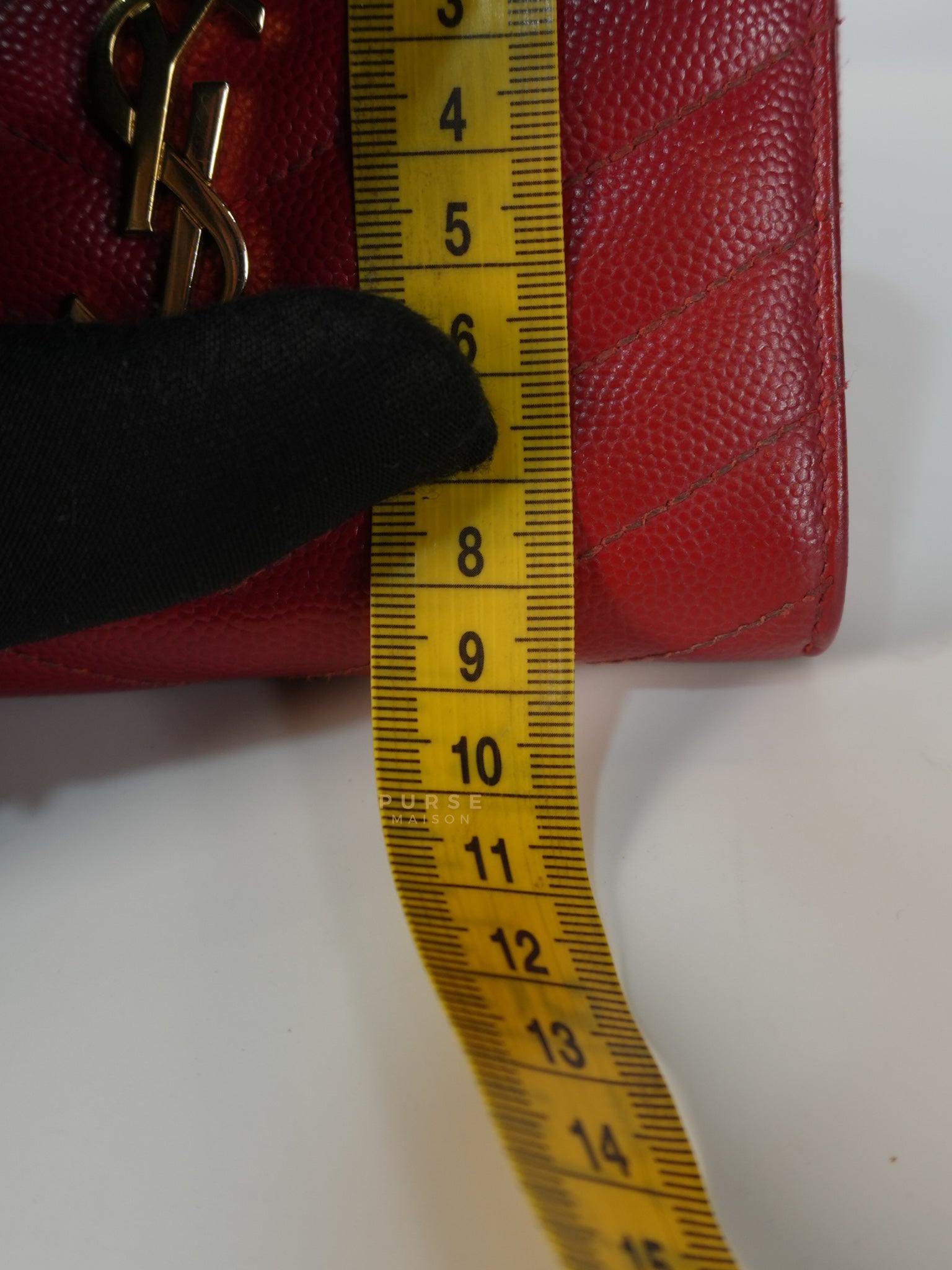 Cassandre Matelasse Red Compact Bifold Wallet | Purse Maison Luxury Bags Shop