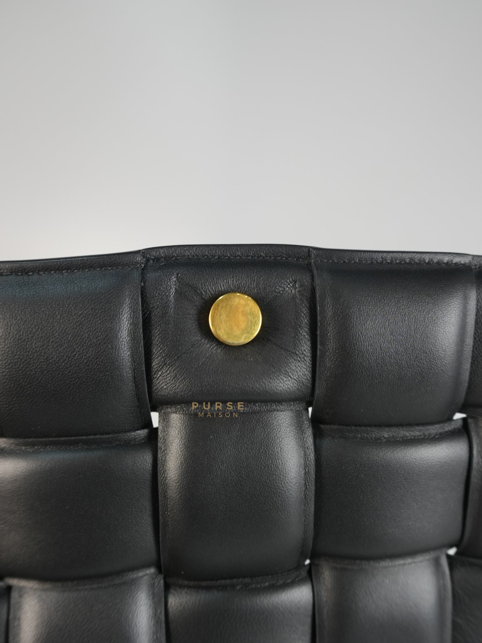 Cassette Padded in Black Small Intrecciato Leather Crossbody Bag | Purse Maison Luxury Bags Shop