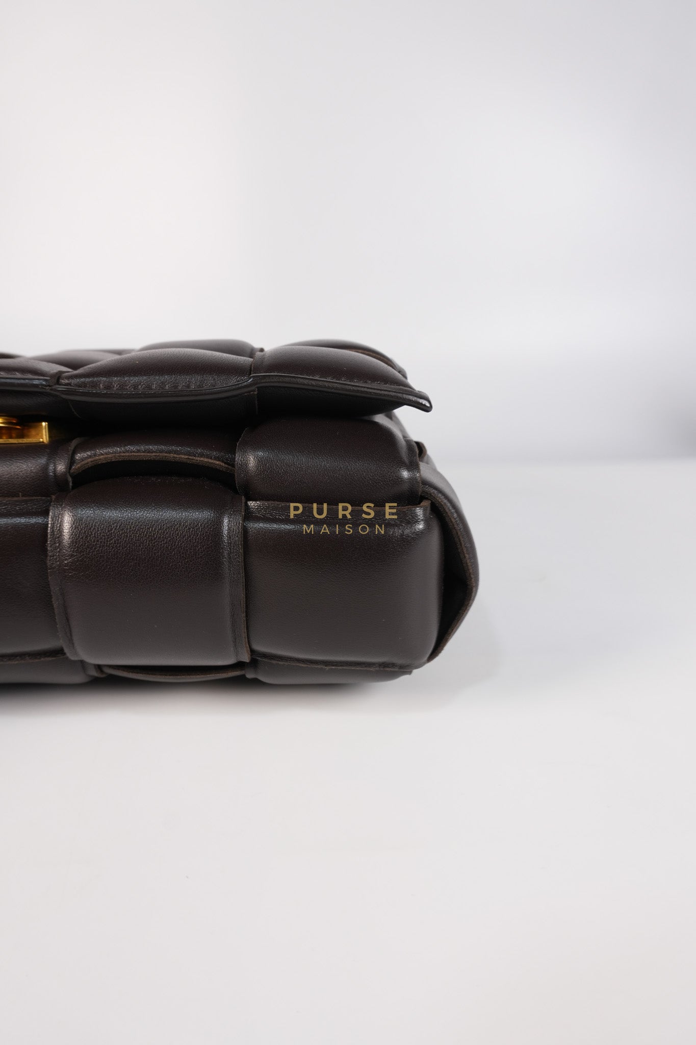 Cassette Padded in Brown Intrecciato Leather Crossbody Bag | Purse Maison Luxury Bags Shop