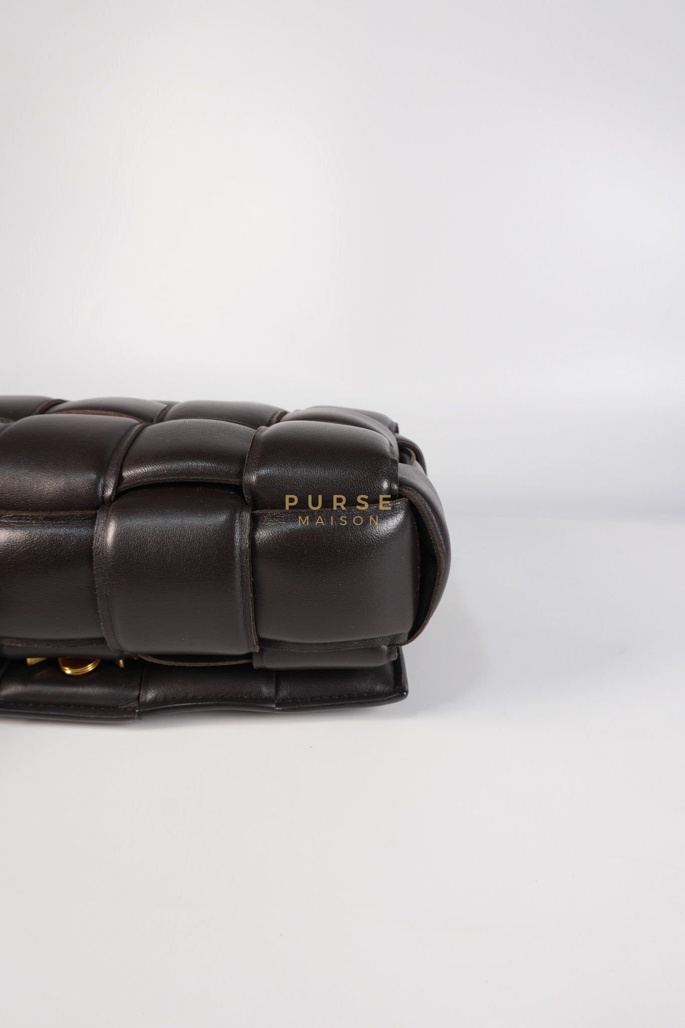 Cassette Padded in Brown Intrecciato Leather Crossbody Bag | Purse Maison Luxury Bags Shop