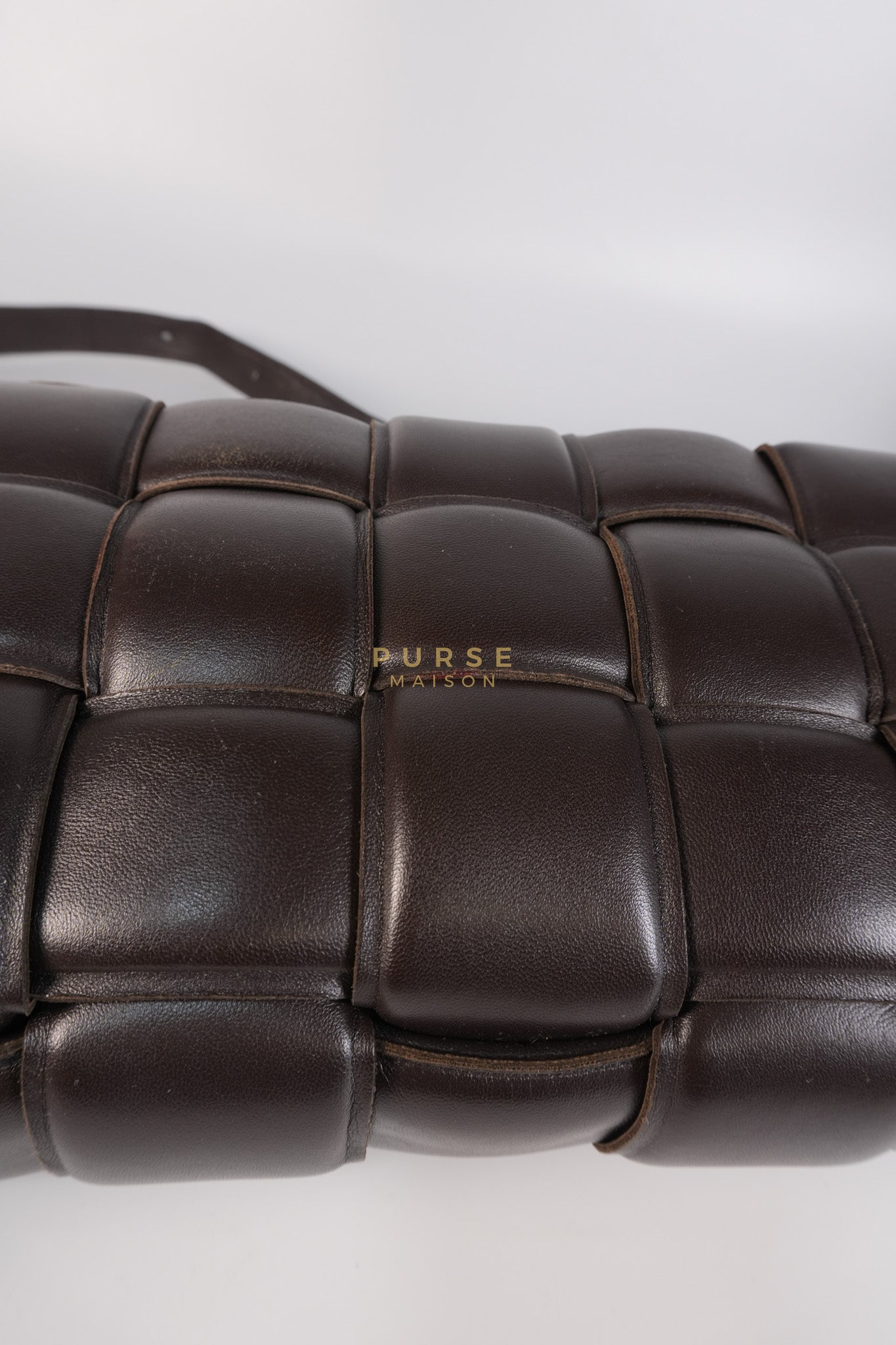 Cassette Padded in Brown Intrecciato Leather Crossbody Bag | Purse Maison Luxury Bags Shop
