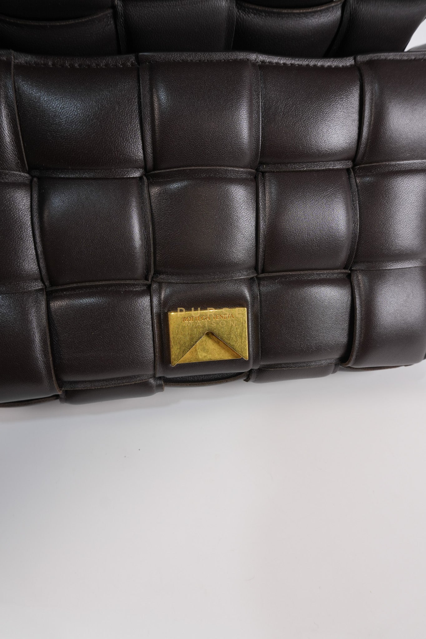 Cassette Padded in Brown Intrecciato Leather Crossbody Bag | Purse Maison Luxury Bags Shop