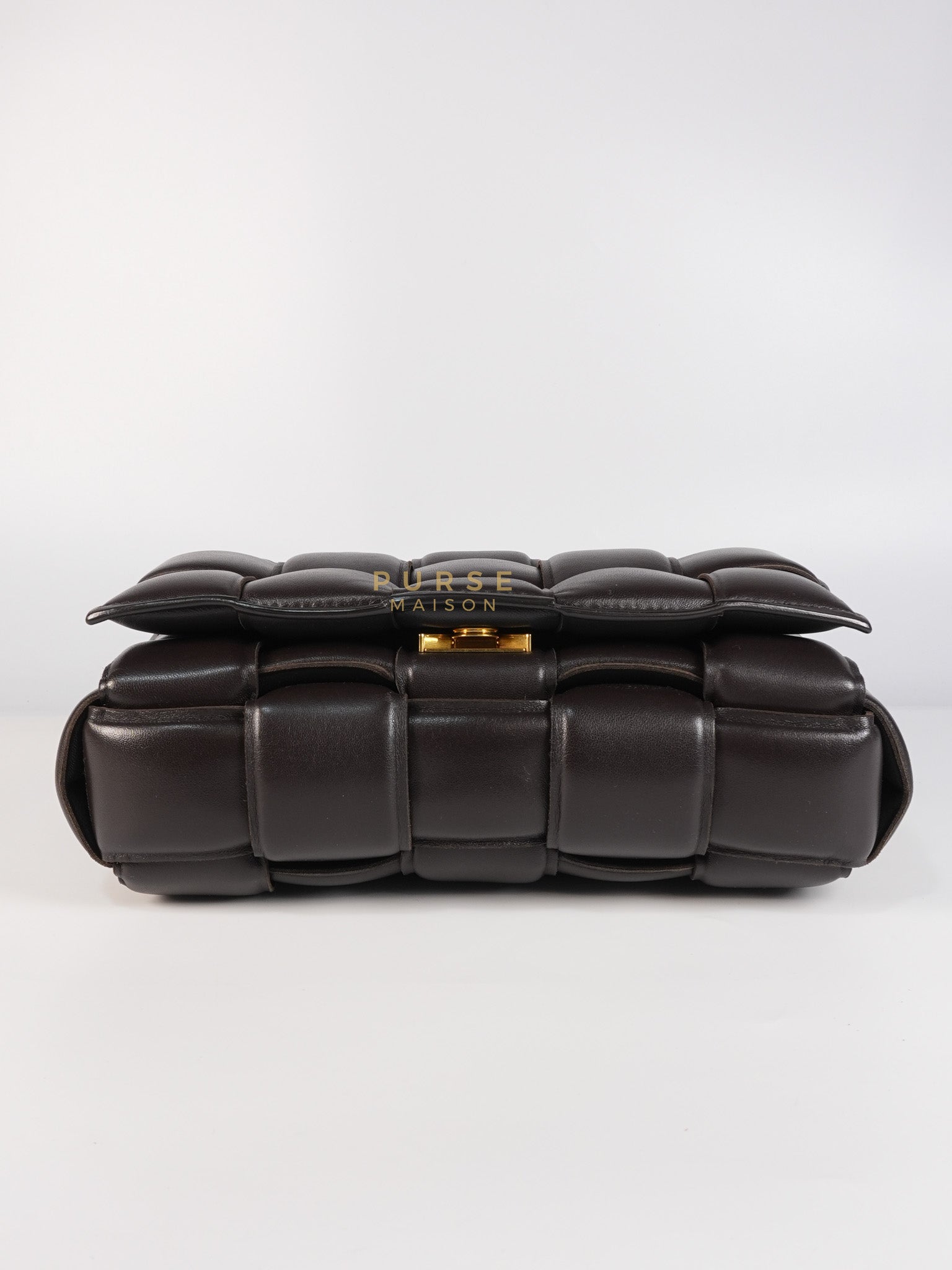 Cassette Padded in Brown Intrecciato Leather Crossbody Bag | Purse Maison Luxury Bags Shop