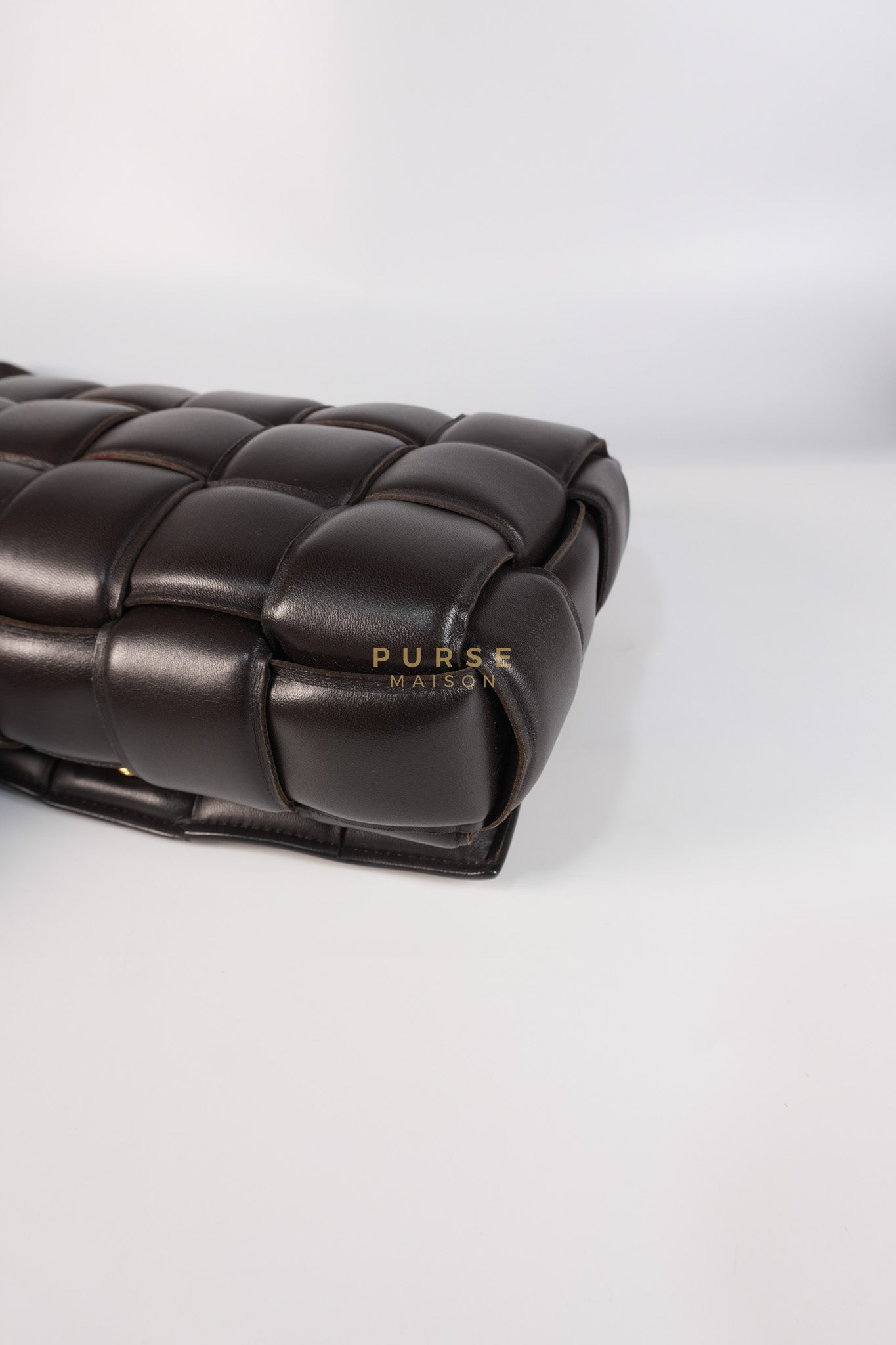 Cassette Padded in Brown Intrecciato Leather Crossbody Bag | Purse Maison Luxury Bags Shop