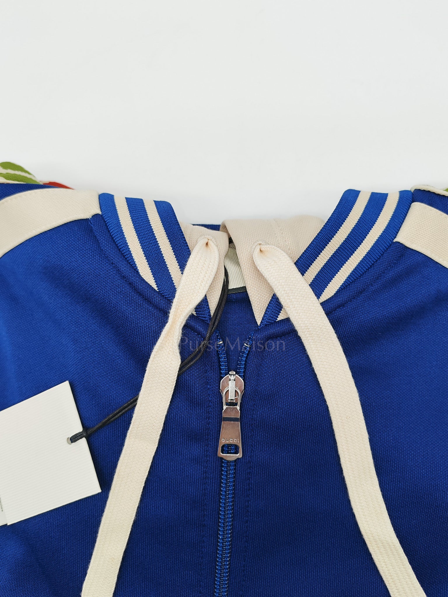 Casual GG Logo Hoodie in Blue Size XL | Purse Maison Luxury Bags Shop